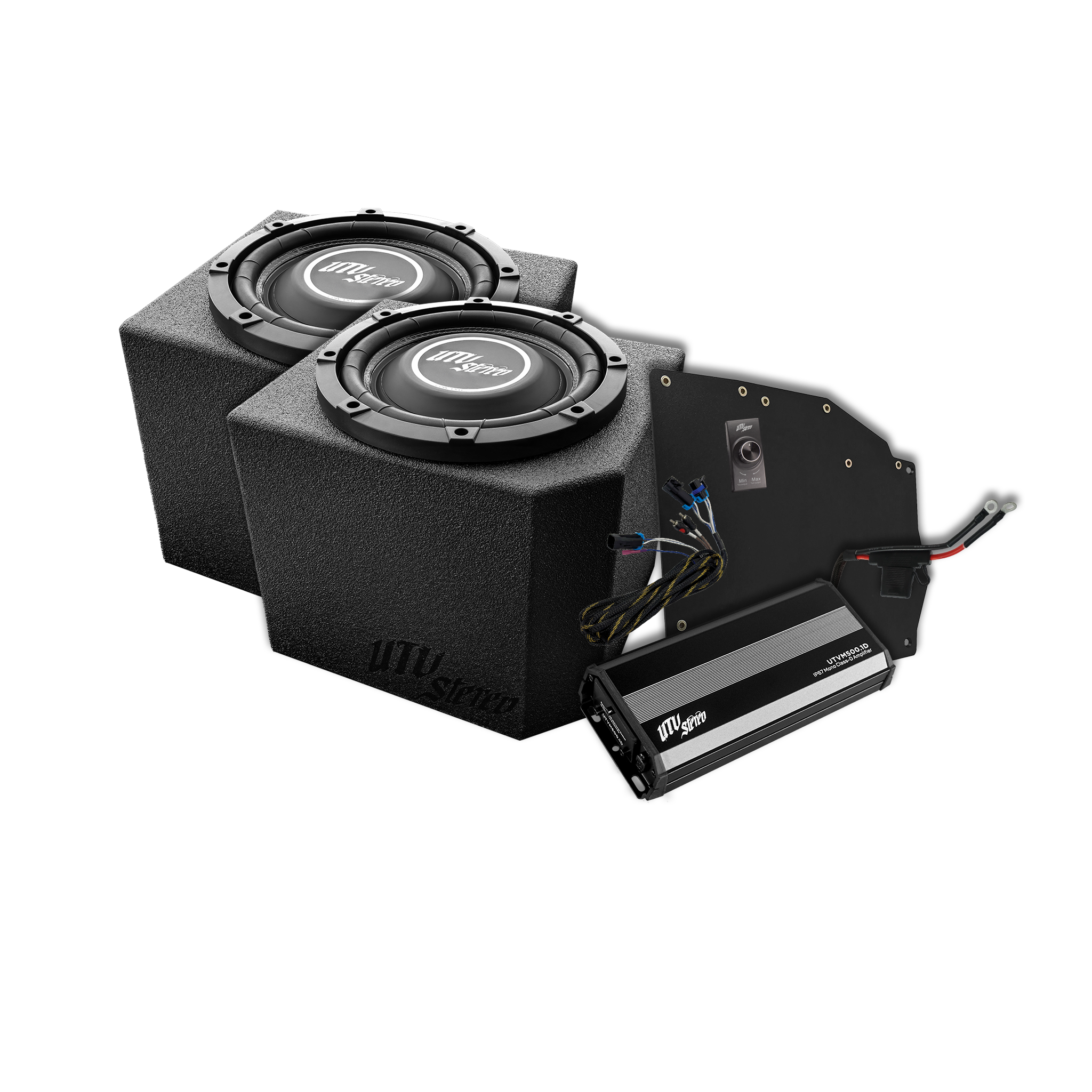 Photo of Polaris® Ranger 500W Dual 10" Subwoofer Kit | UTVS-RNG-SUB-500-2 by UTV Stereo - Premium Polaris Ranger Subwoofer Kit for UTVs / Side by Sides