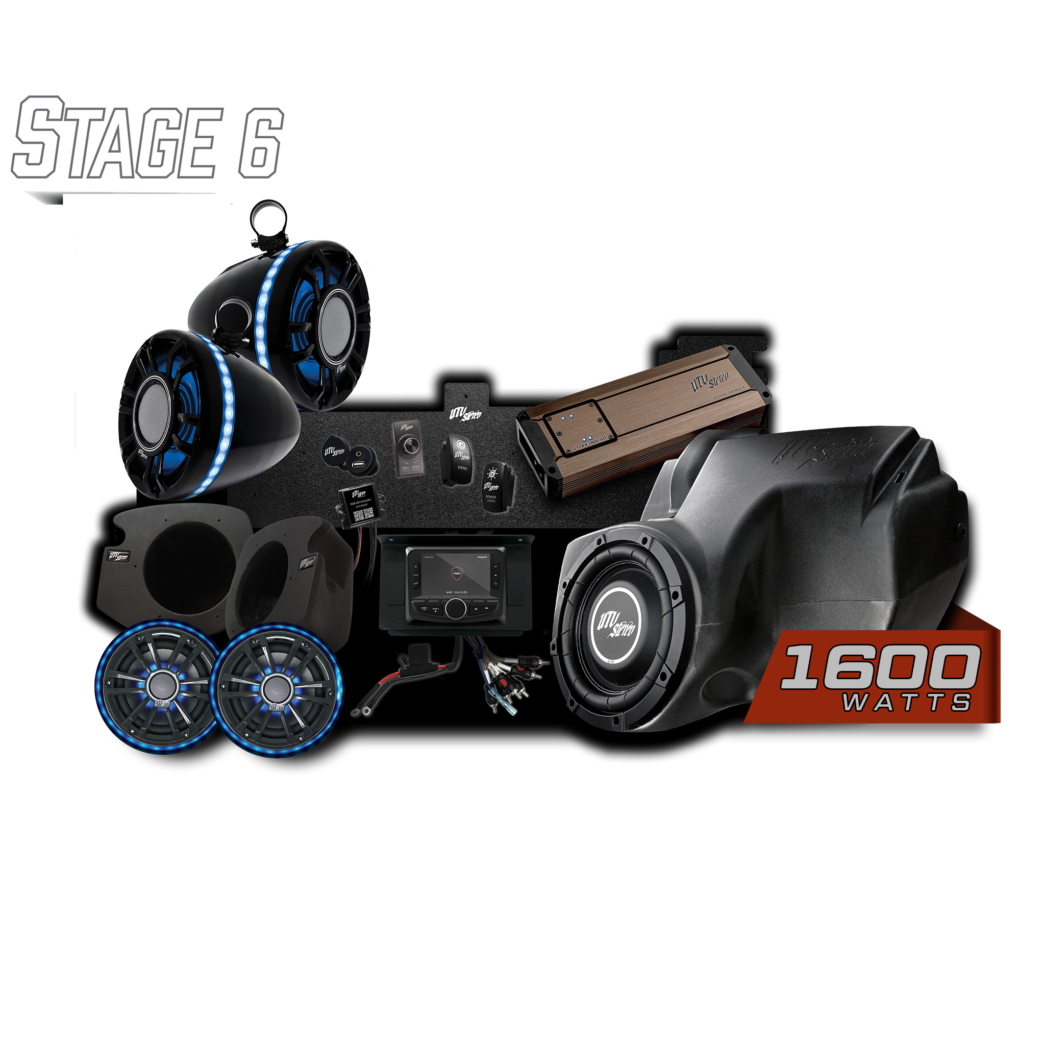 Photo of RZR® Elite Series Stage 6 Stereo Kit | UTVS-RZR-S6-E by UTV Stereo - Premium Polaris RZR Stereo Kit for UTVs / Side by Sides