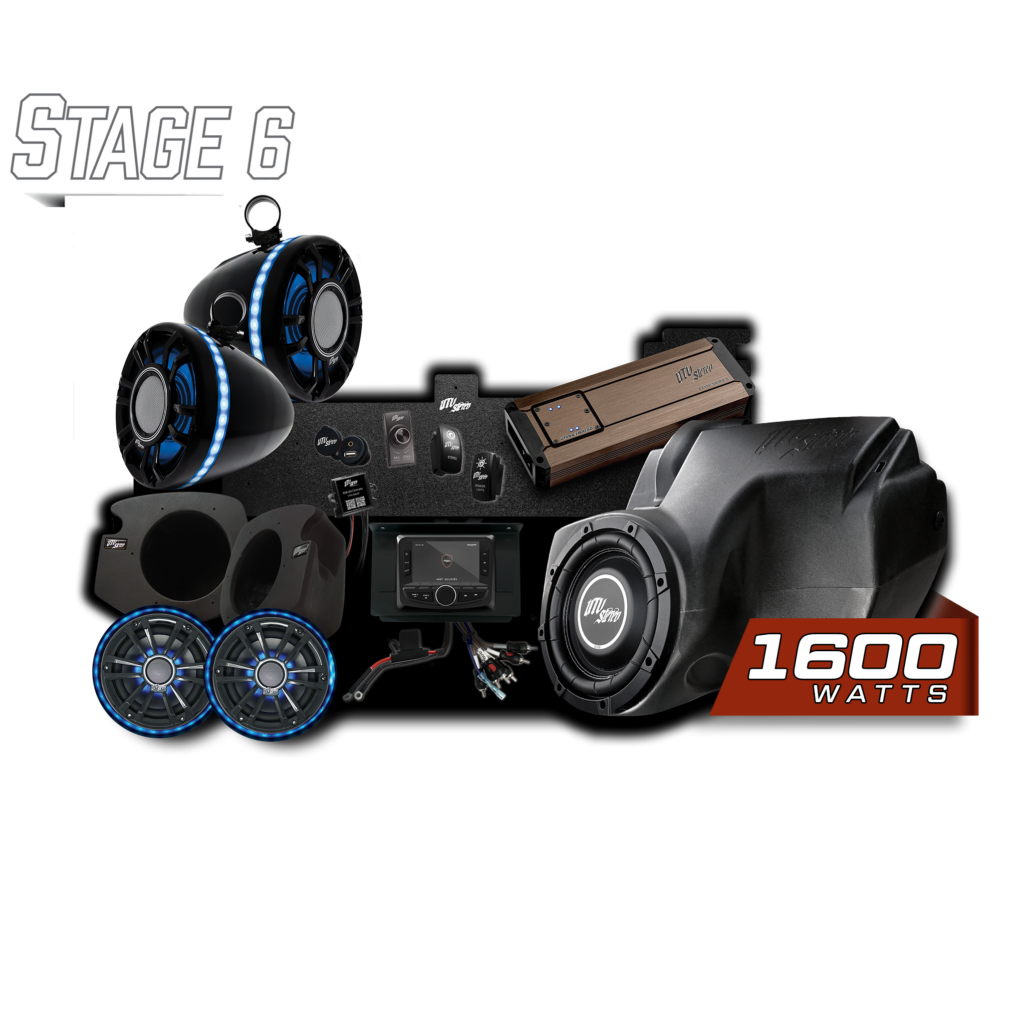 Photo of RZR® Elite Series Stage 6 Stereo Kit | UTVS-RZR-S6-E by UTV Stereo - Premium Polaris RZR Stereo Kit for UTVs / Side by Sides
