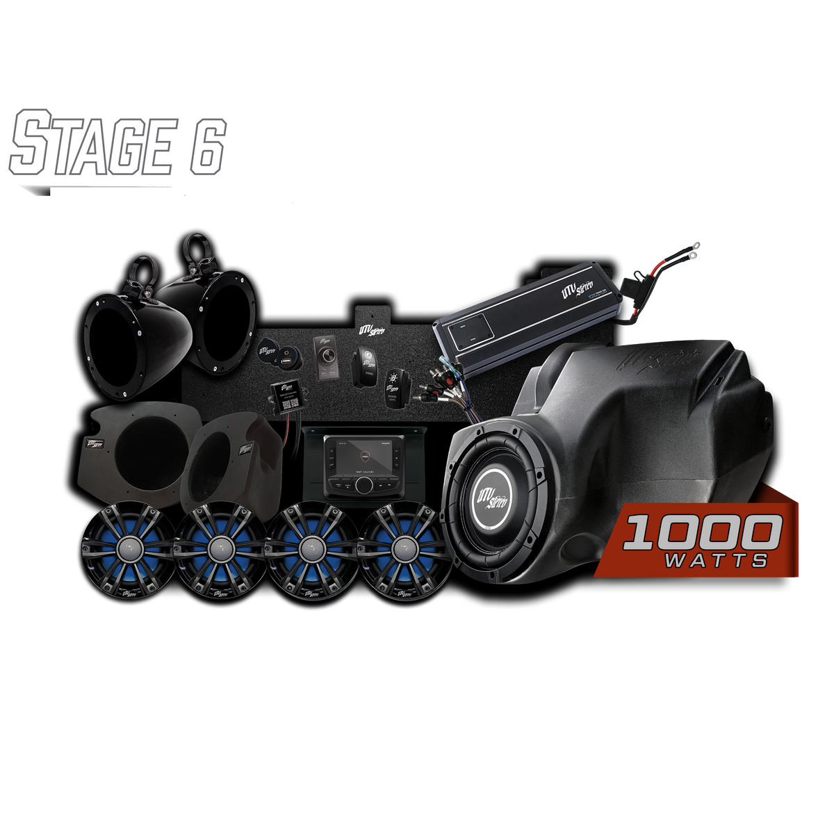UTV Stereo Polaris RZR Signature Stage 6 Stereo Kit