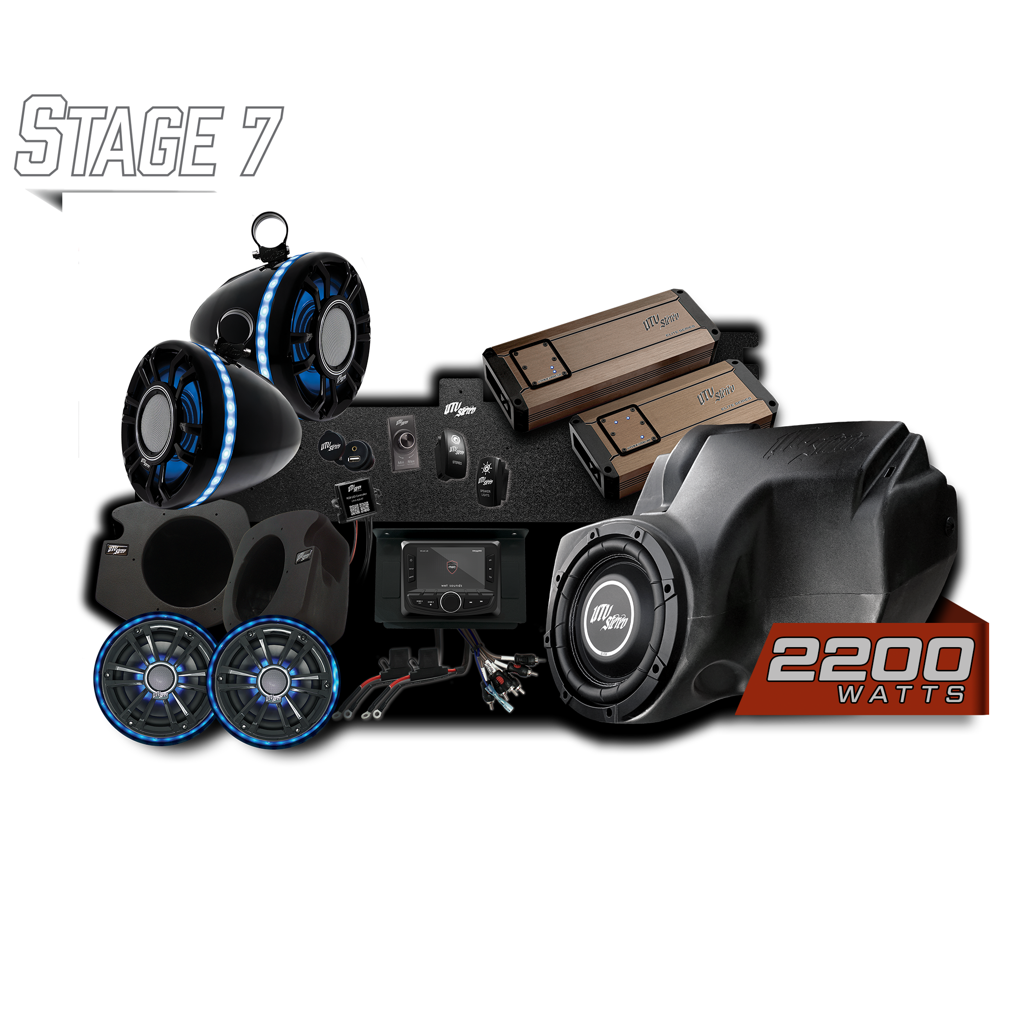 Photo of RZR® Elite Series Stage 7 Stereo Kit | UTVS-RZR-S7-E by UTV Stereo - Premium Polaris RZR Stereo Kit for UTVs / Side by Sides