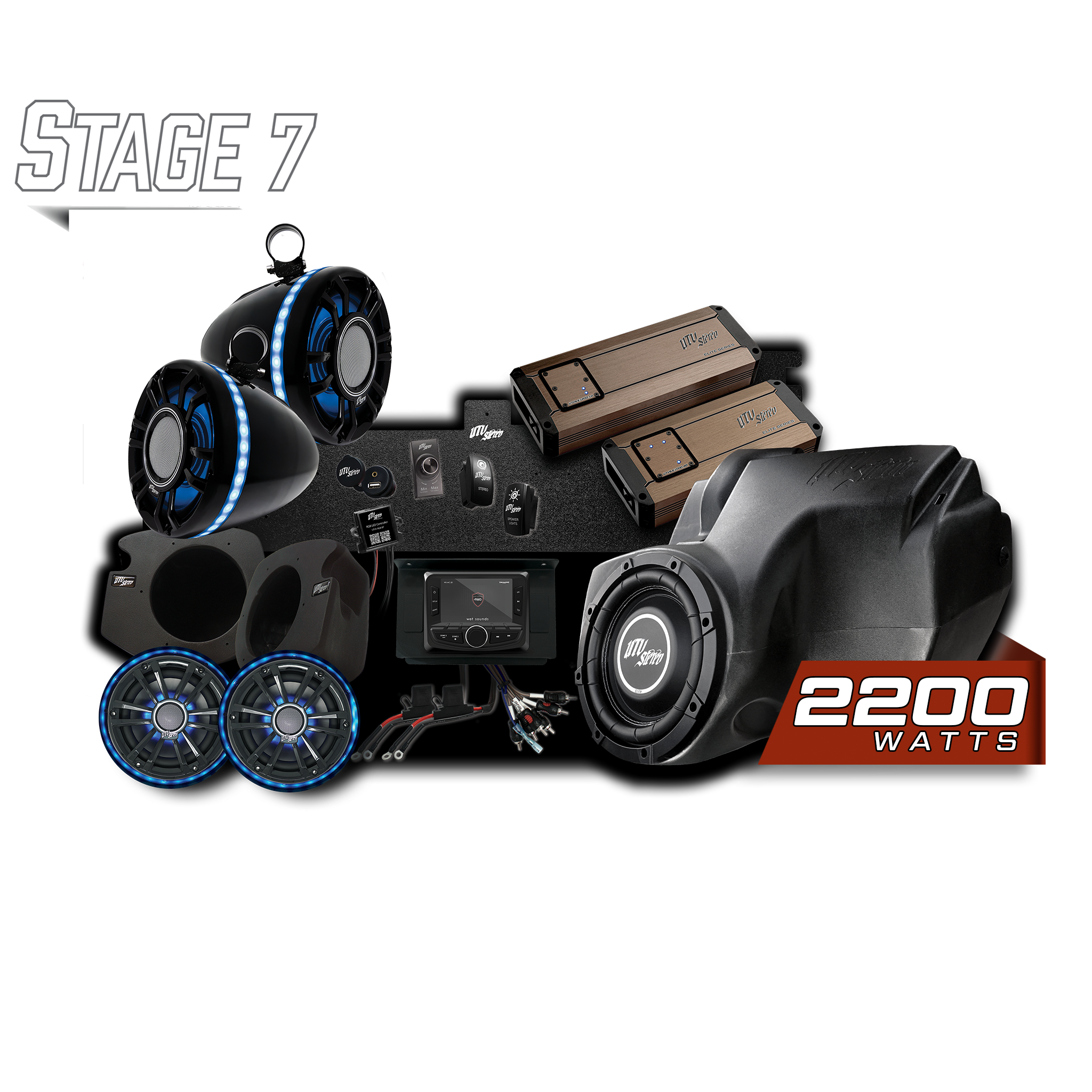 Photo of RZR® Elite Series Stage 7 Stereo Kit | UTVS-RZR-S7-E by UTV Stereo - Premium Polaris RZR Stereo Kit for UTVs / Side by Sides
