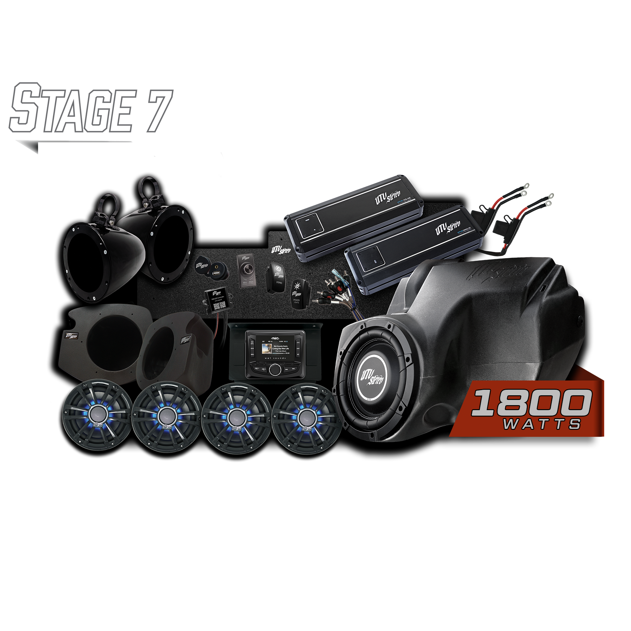 Photo of RZR® Signature Series Stage 7 Stereo Kit | UTVS-RZR-S7-S by UTV Stereo - Premium Polaris RZR Stage Kit for UTVs / Side by Sides