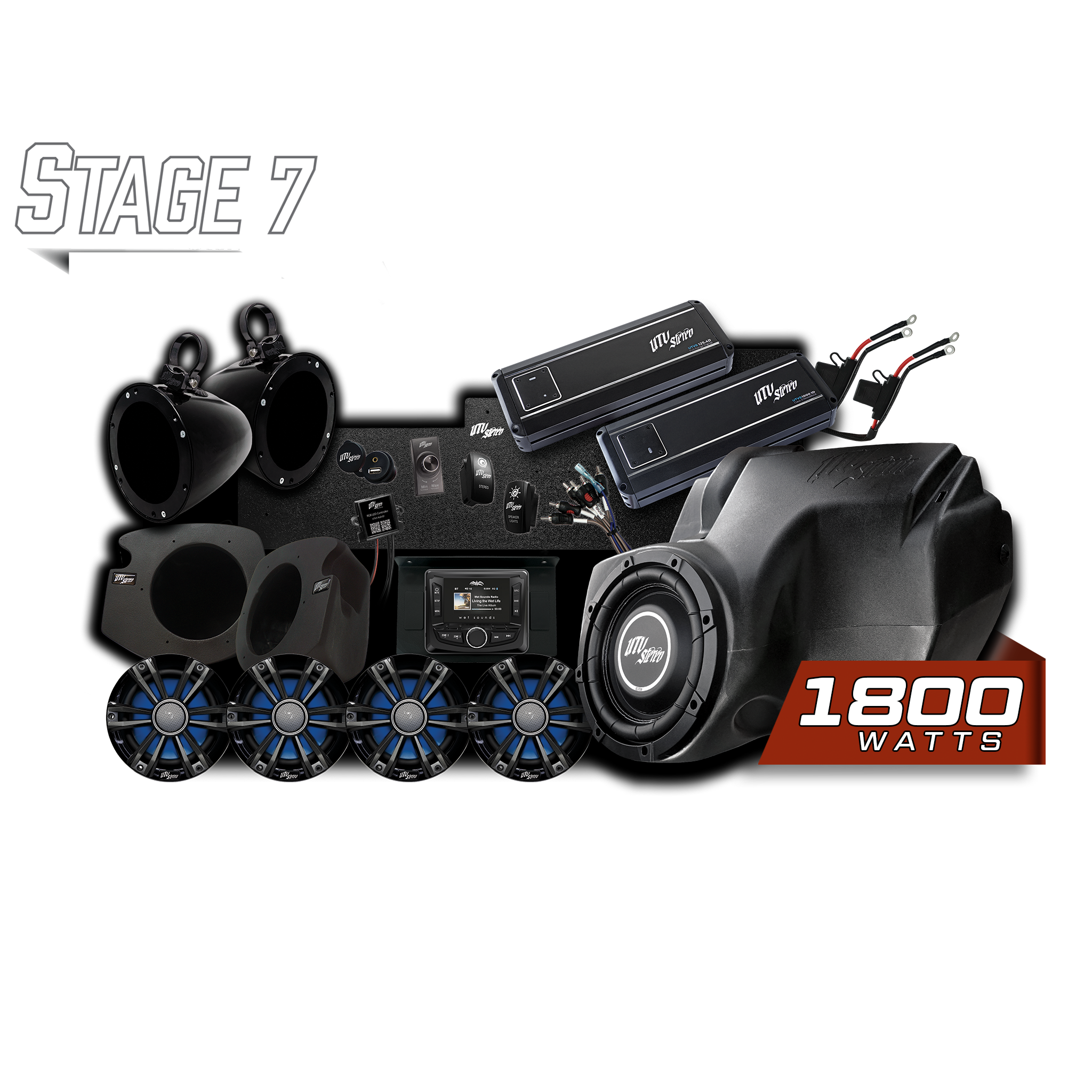 Photo of RZR® Signature Series Stage 7 Stereo Kit | UTVS-RZR-S7-S by UTV Stereo - Premium for UTVs / Side by Sides