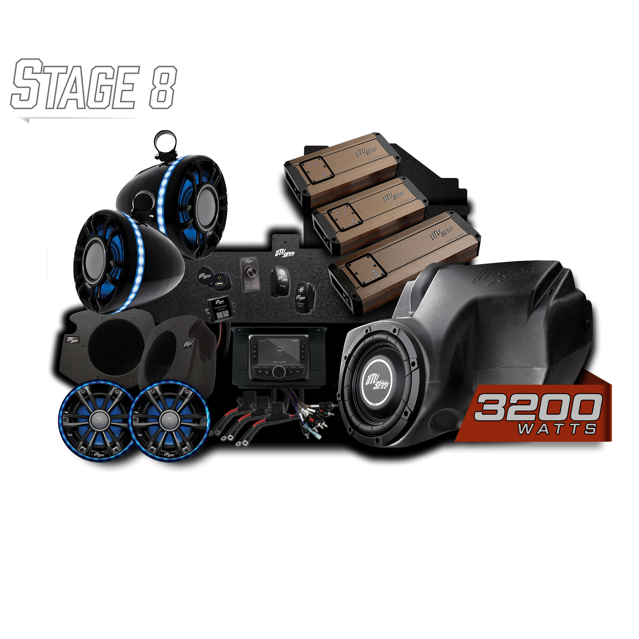 Photo of RZR® Elite Series Stage 8 Stereo Kit | UTVS-RZR-S8-E by UTV Stereo - Premium for UTVs / Side by Sides