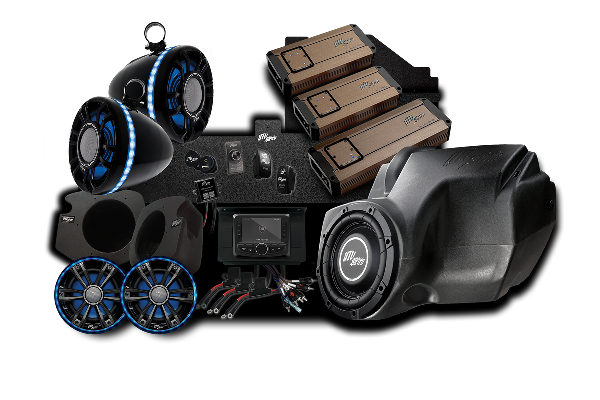 UTV Stereo RZR Elite Stage 8 stereo system components