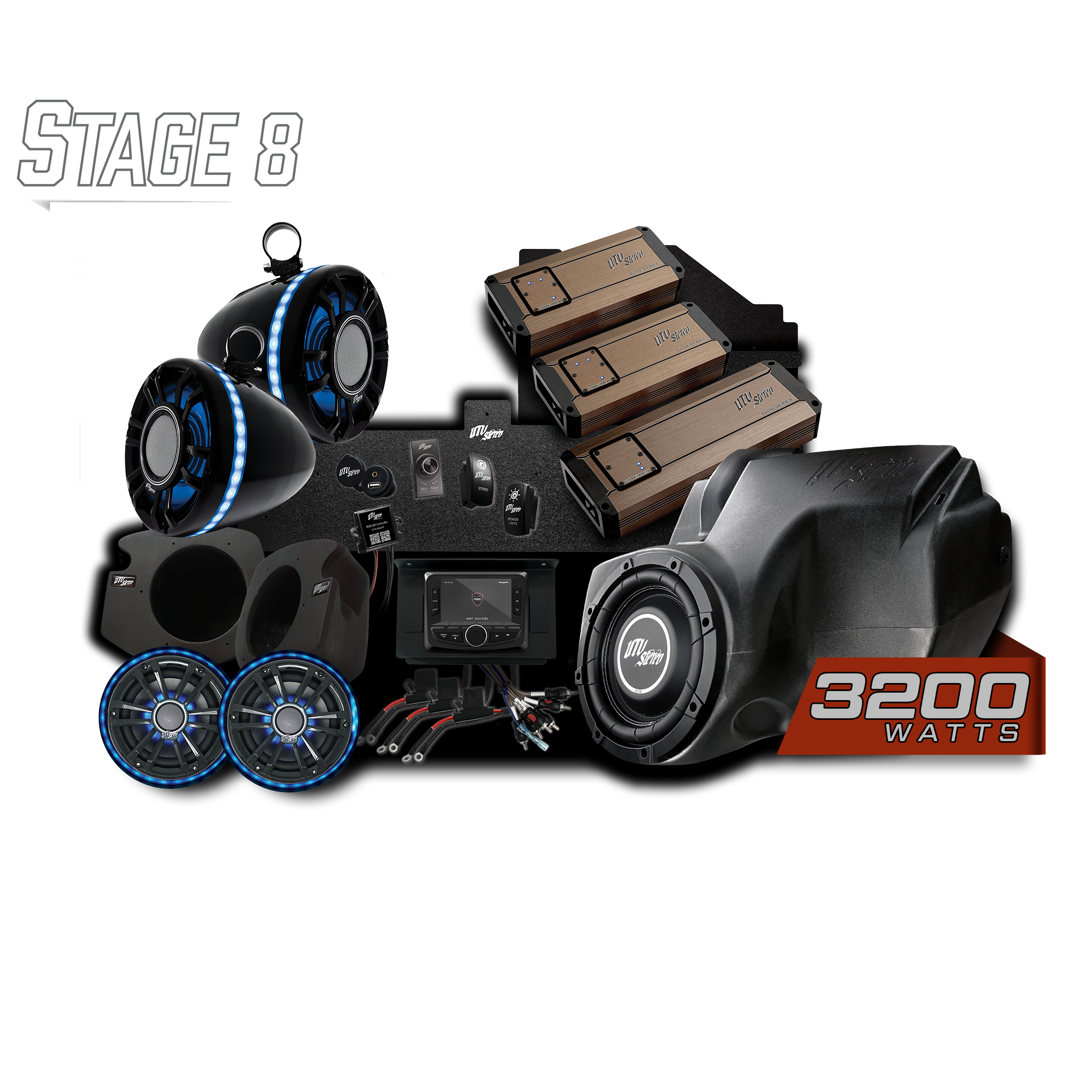 Photo of RZR® Elite Series Stage 8 Stereo Kit | UTVS-RZR-S8-E by UTV Stereo - Premium Polaris RZR Stereo Kit for UTVs / Side by Sides
