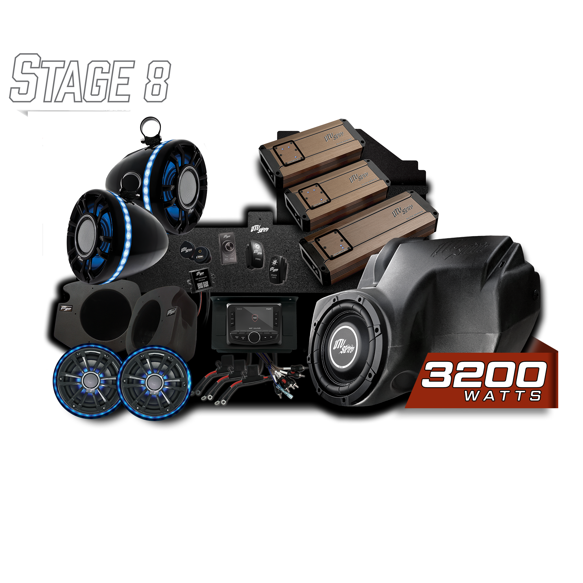 Photo of RZR® Elite Series Stage 8 Stereo Kit | UTVS-RZR-S8-E by UTV Stereo - Premium Polaris RZR Stereo Kit for UTVs / Side by Sides