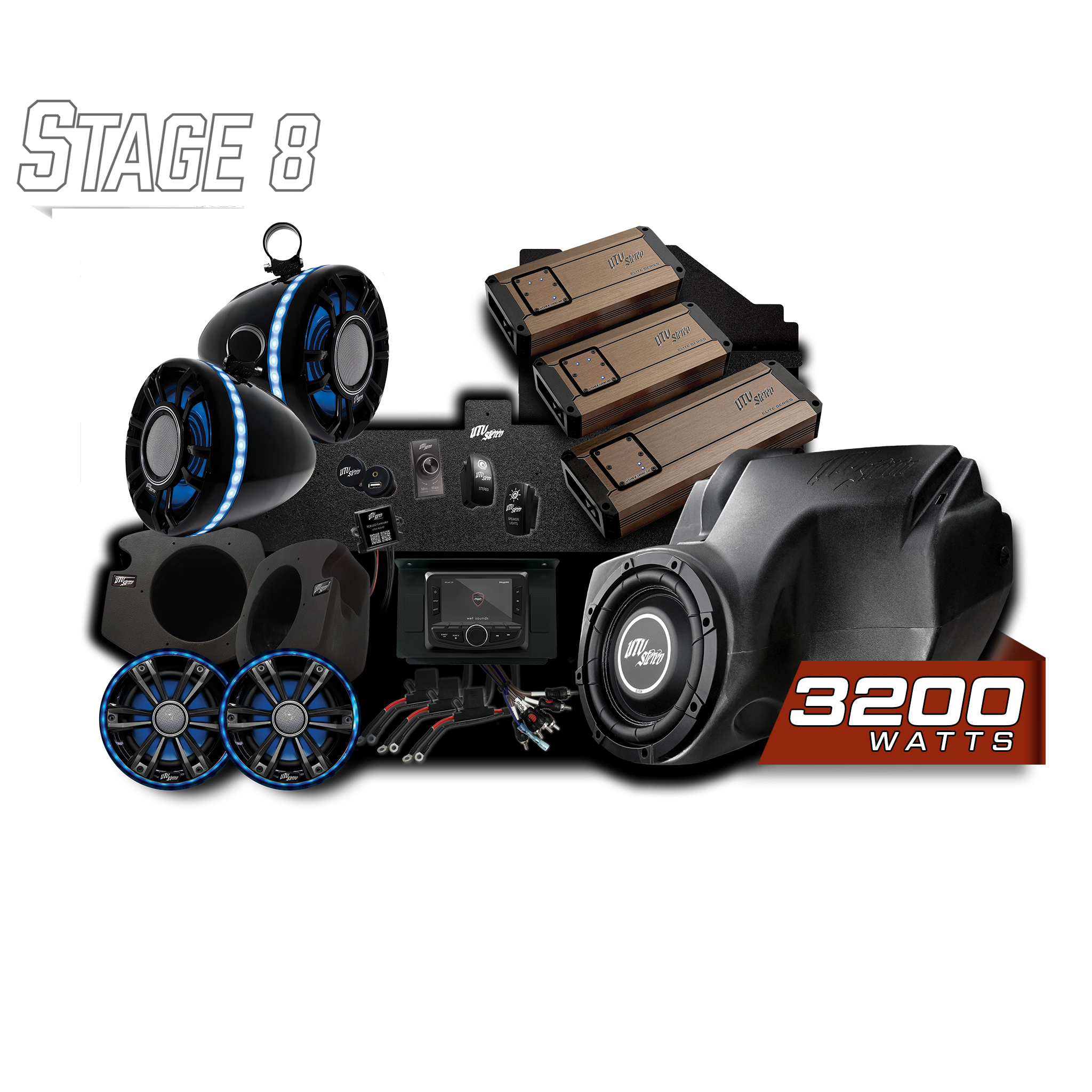 RZR® Elite Series Stage 8 Stereo Kit | UTVS-RZR-S8-E