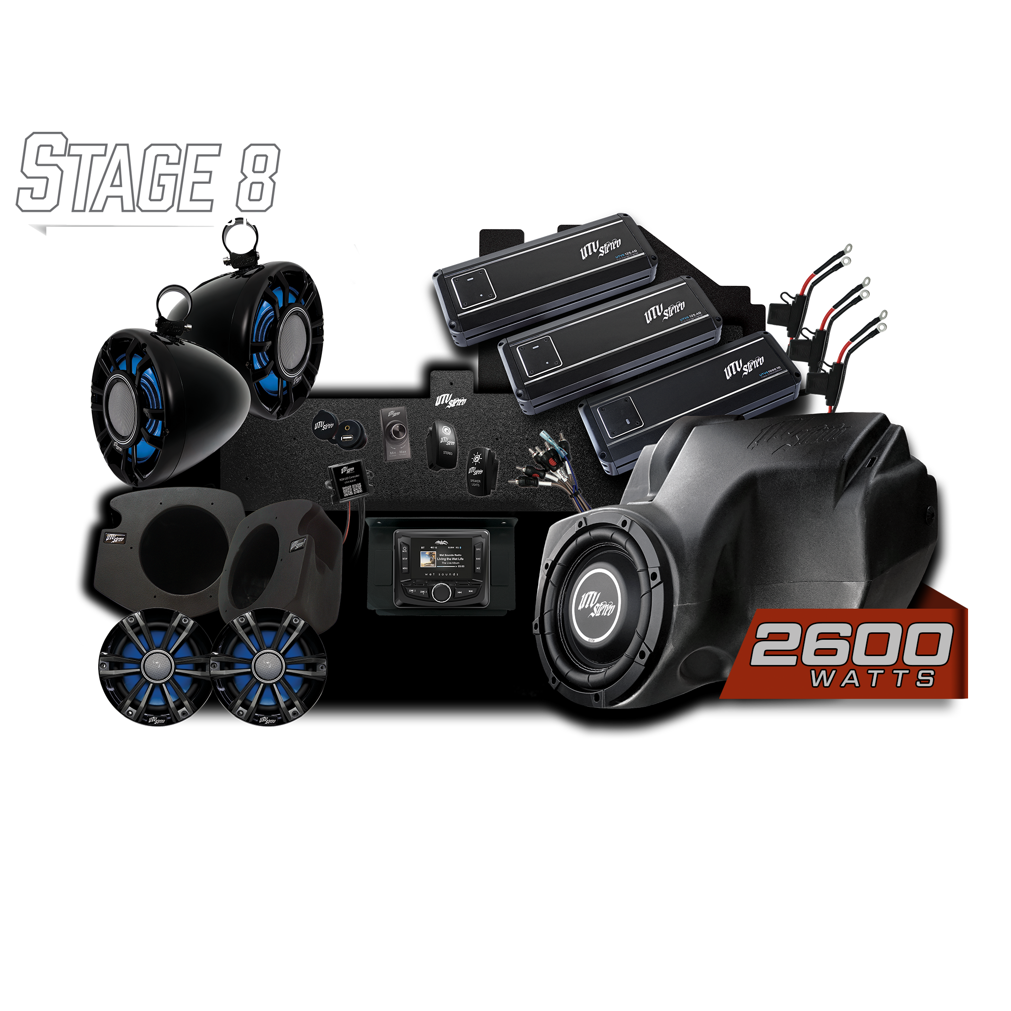 RZR® Signature Series Stage 8 Stereo Kit | UTVS-RZR-S8-S