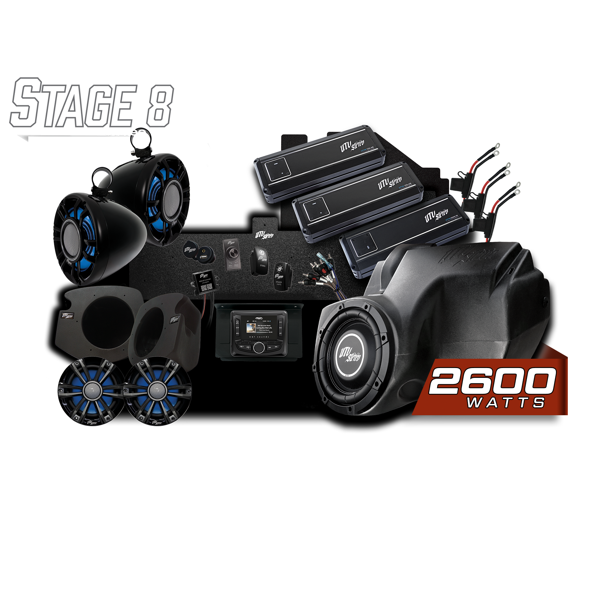 RZR® Signature Series Stage 8 Stereo Kit | UTVS-RZR-S8-S
