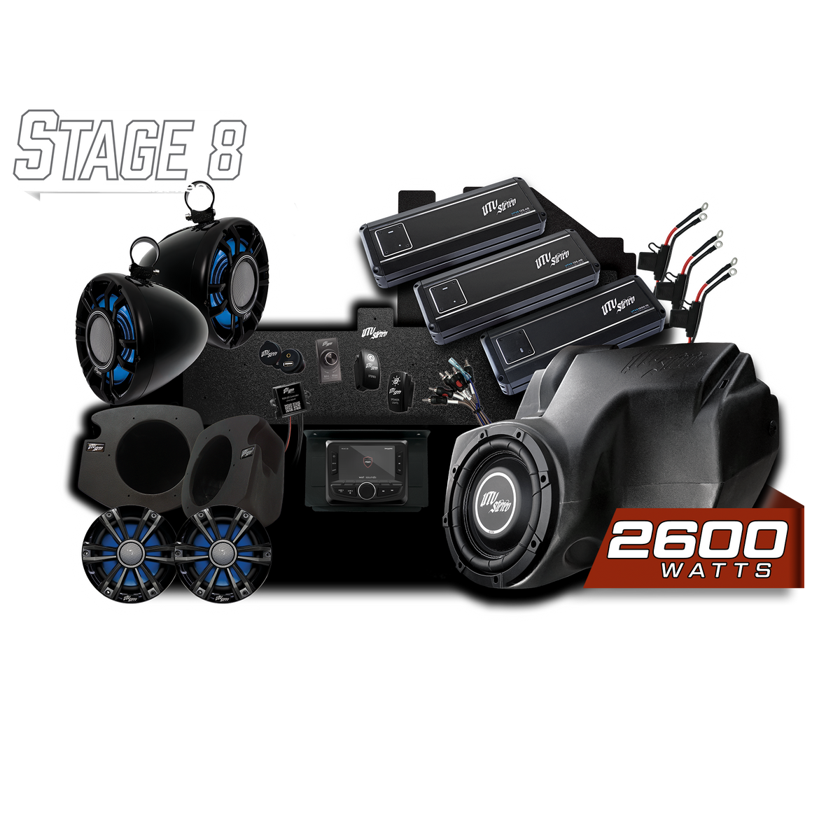 UTV Stereo Polaris RZR Signature Stage 8 Stereo Kit