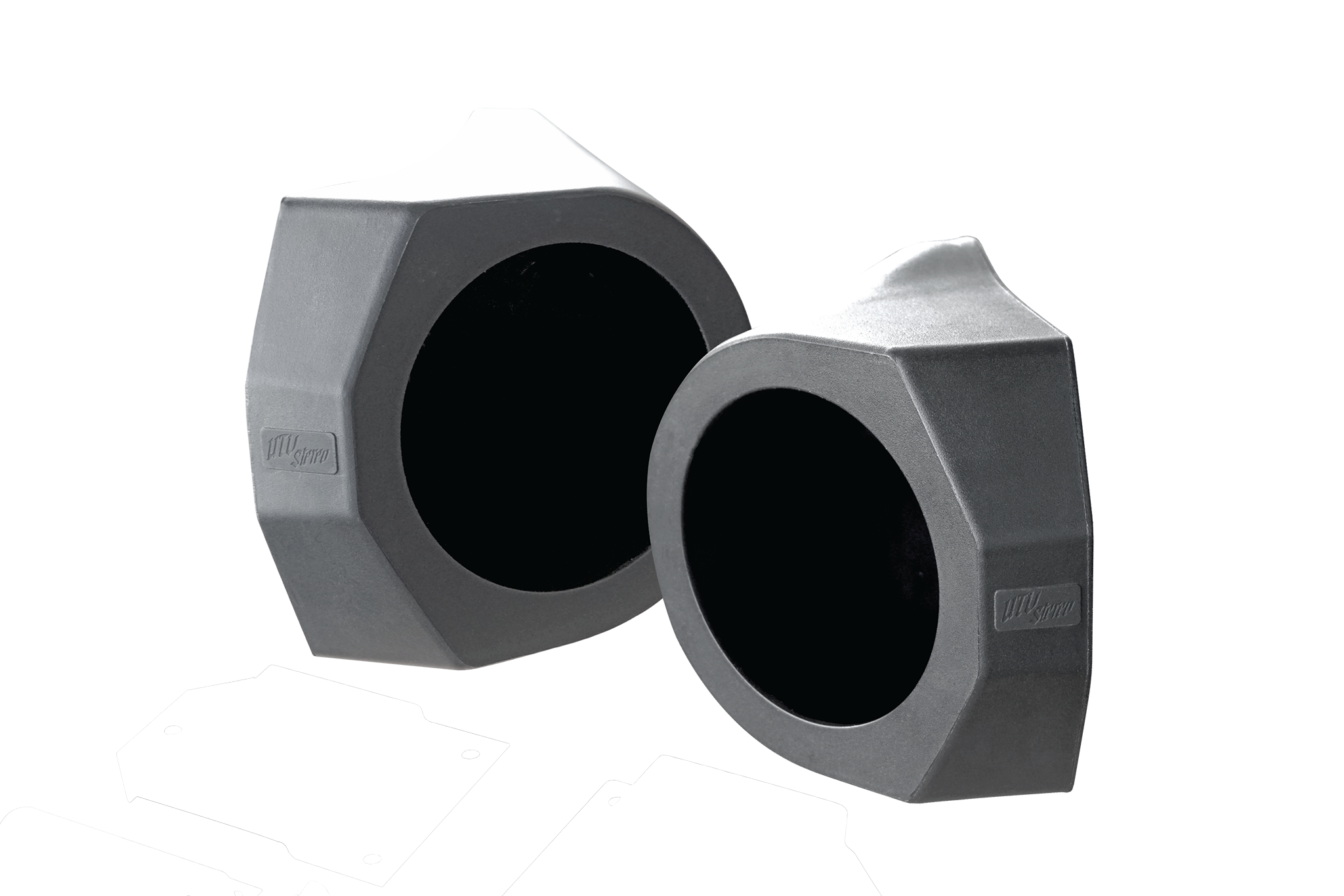 Photo of Can-Am® X3 6.5" Kick Panel Speaker Enclosures | UTVS-X3-KP65 by UTV Stereo - Premium Can-Am X3 Kick Panel Speaker Mounts for UTVs / Side by Sides