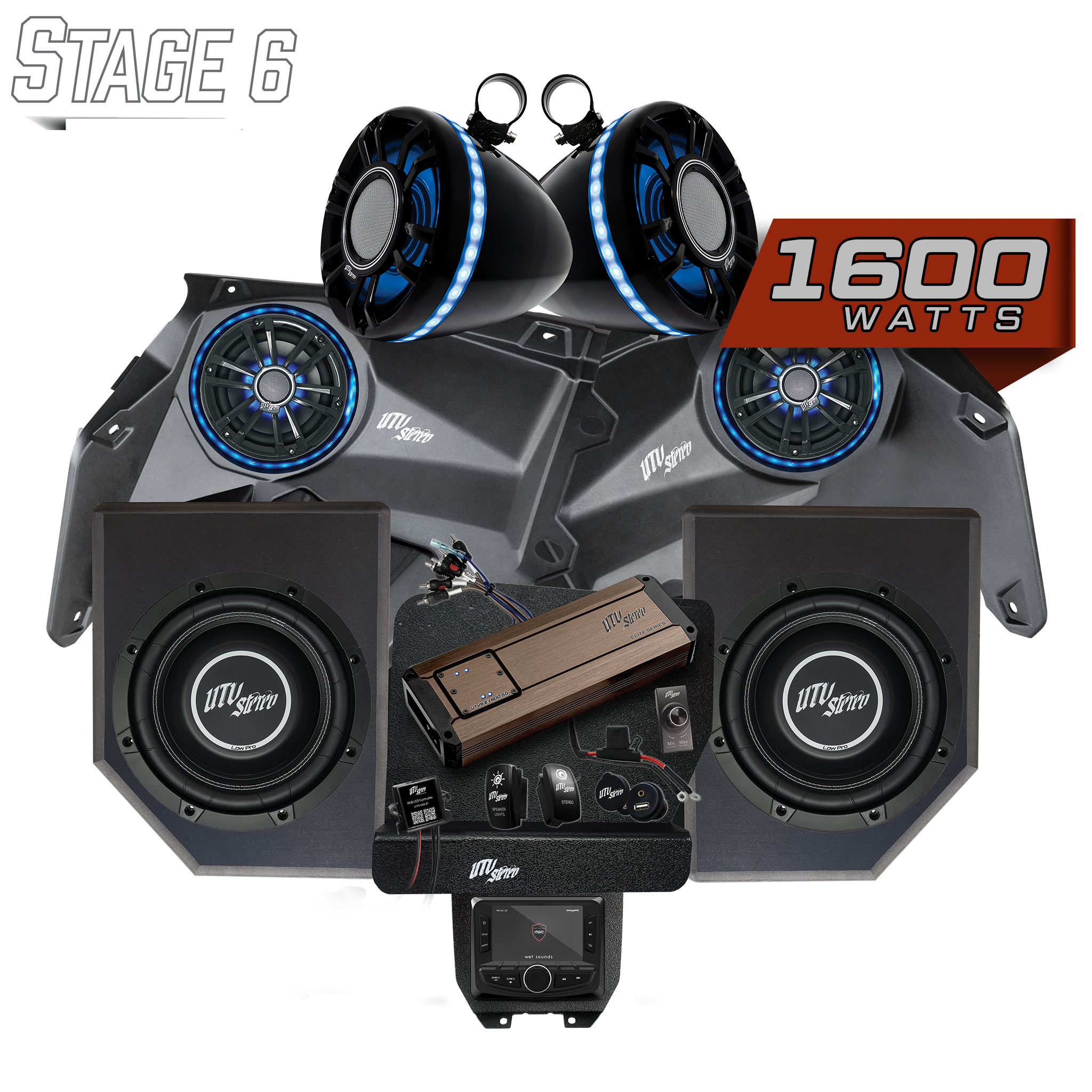 Photo of Can-Am® X3 Elite Series Stage 6 Stereo Kit | UTVS-X3-S6-E by UTV Stereo - Premium Can-Am X3 Stereo Stage Kit for UTVs / Side by Sides