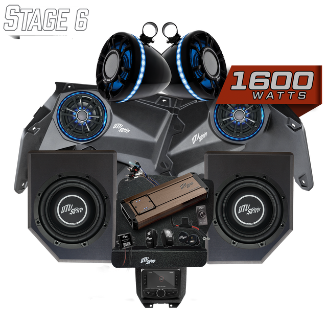 Photo of Can-Am® X3 Elite Series Stage 6 Stereo Kit | UTVS-X3-S6-E by UTV Stereo - Premium Can-Am X3 Stereo Stage Kit for UTVs / Side by Sides