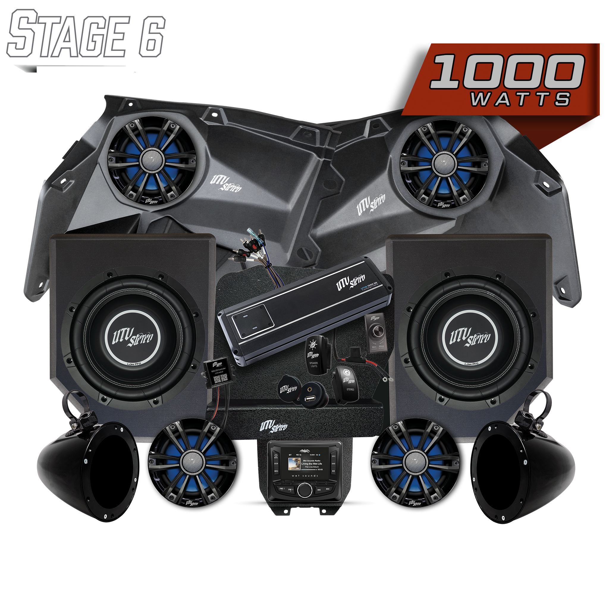 Photo of Can-Am® X3 Signature Series Stage 6 Stereo Kit | UTVS-X3-S6-S by UTV Stereo - Premium for UTVs / Side by Sides
