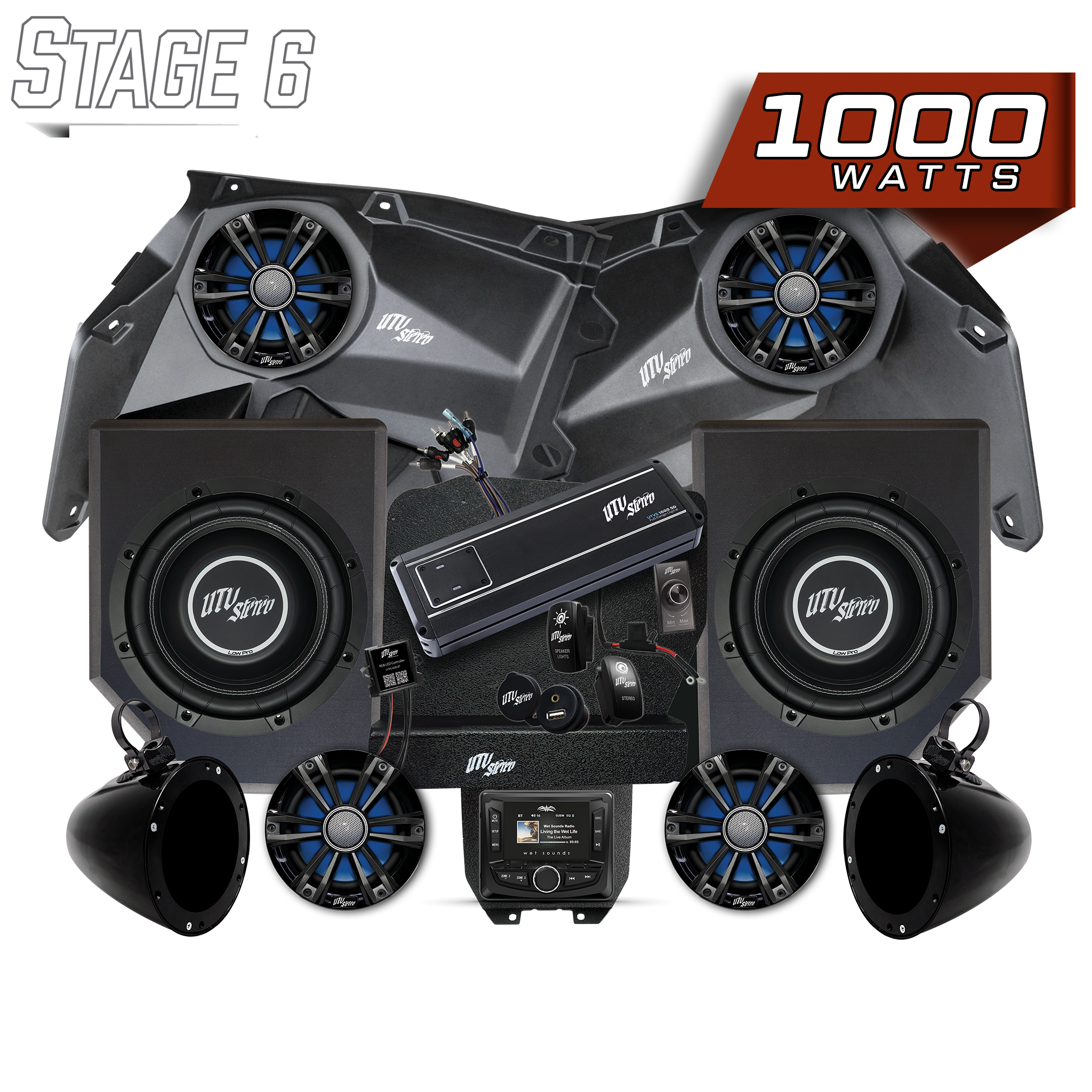 Photo of Can-Am® X3 Signature Series Stage 6 Stereo Kit | UTVS-X3-S6-S by UTV Stereo - Premium for UTVs / Side by Sides