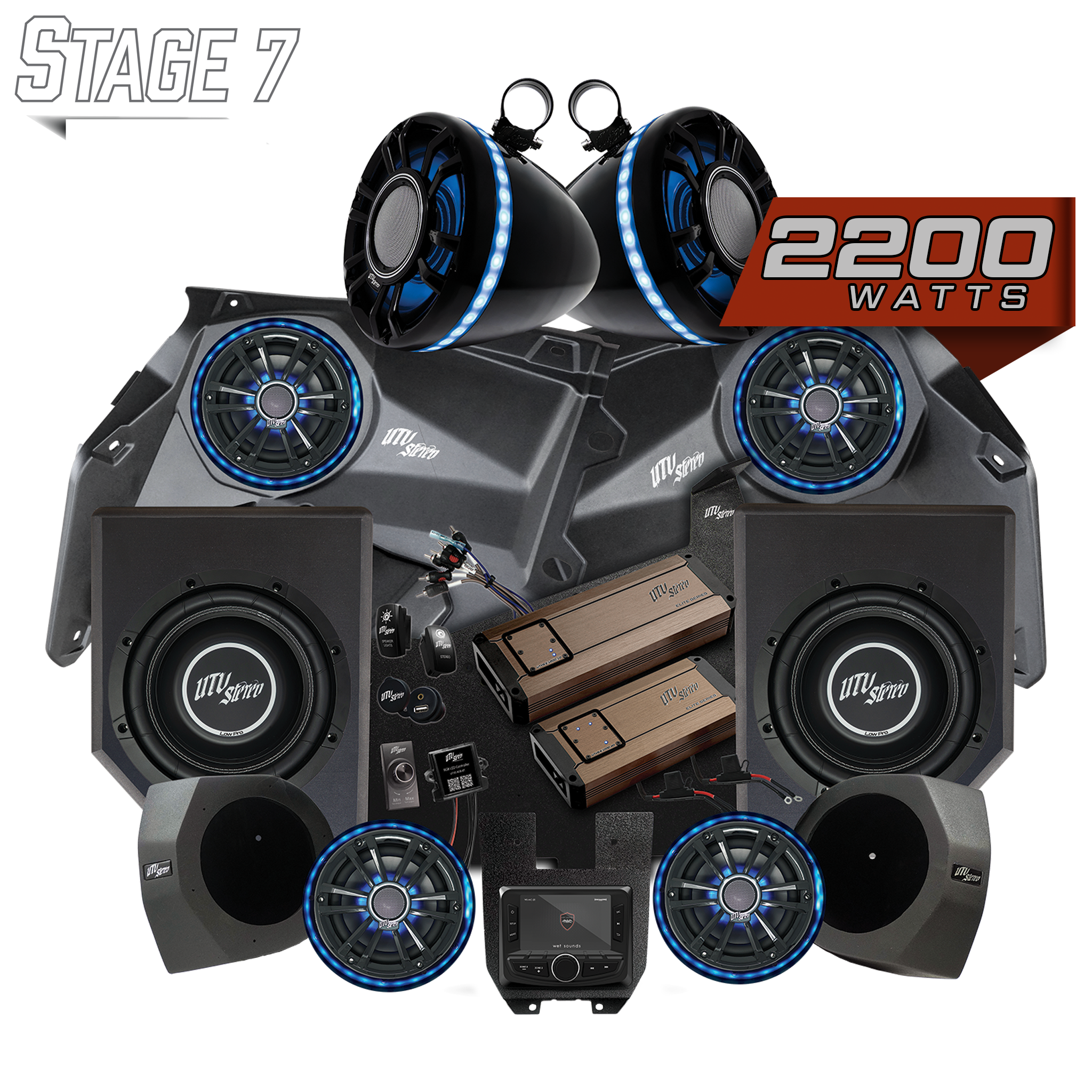 Photo of Can-Am® X3 Elite Series Stage 7 Stereo Kit | UTVS-X3-S7-E by UTV Stereo - Premium Can-Am X3 Stereo Stage Kit for UTVs / Side by Sides