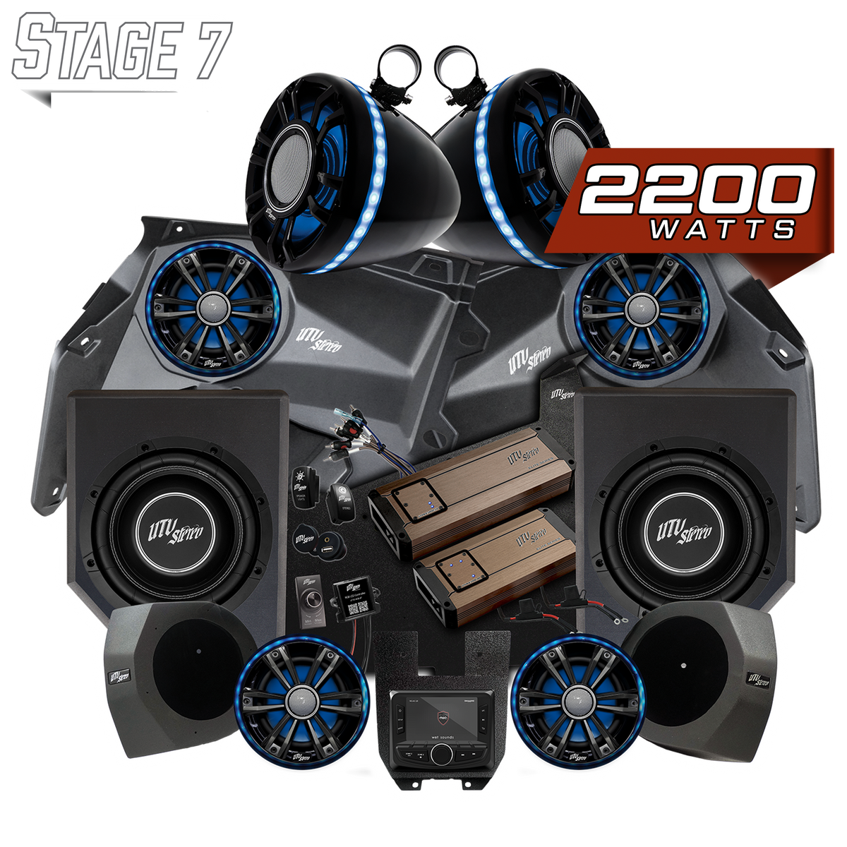 UTV Stereo Can-Am X3 Elite Stage 7 audio system package