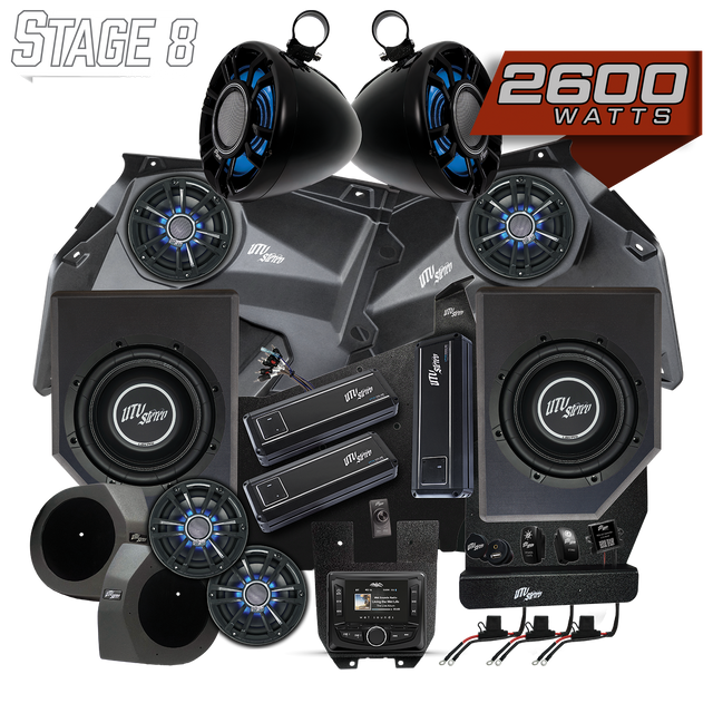 Photo of Can-Am® X3 Signature Series Stage 8 Stereo Kit | UTVS-X3-S8-S by UTV Stereo - Premium Can Am X3 Stereo Stage Kit for UTVs / Side by Sides