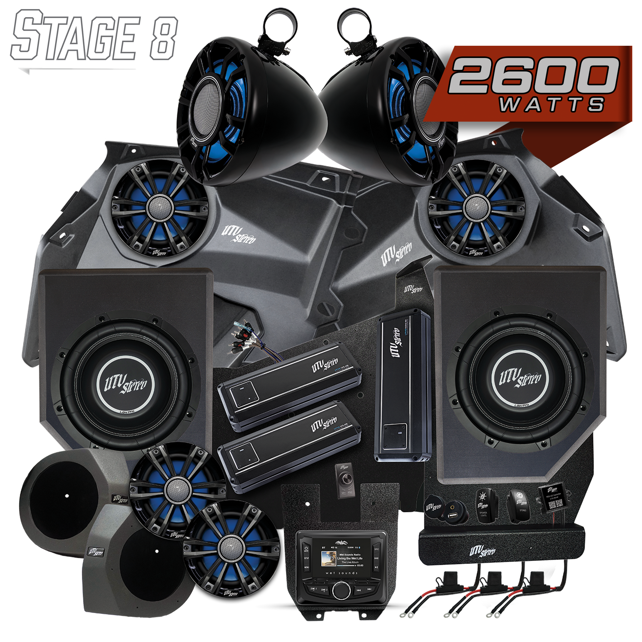 Photo of Can-Am® X3 Signature Series Stage 8 Stereo Kit | UTVS-X3-S8-S by UTV Stereo - Premium for UTVs / Side by Sides