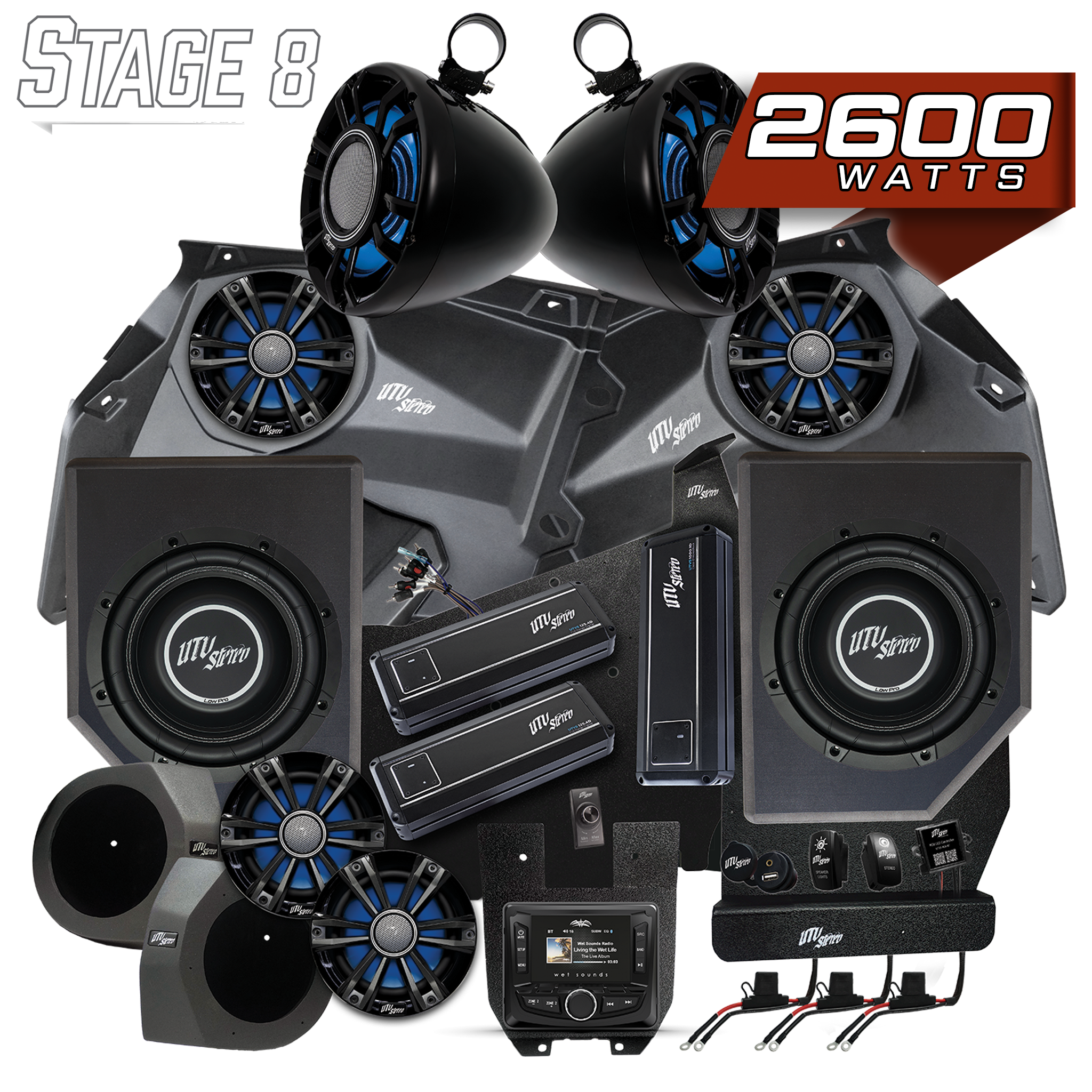 Photo of Can-Am® X3 Signature Series Stage 8 Stereo Kit | UTVS-X3-S8-S by UTV Stereo - Premium for UTVs / Side by Sides