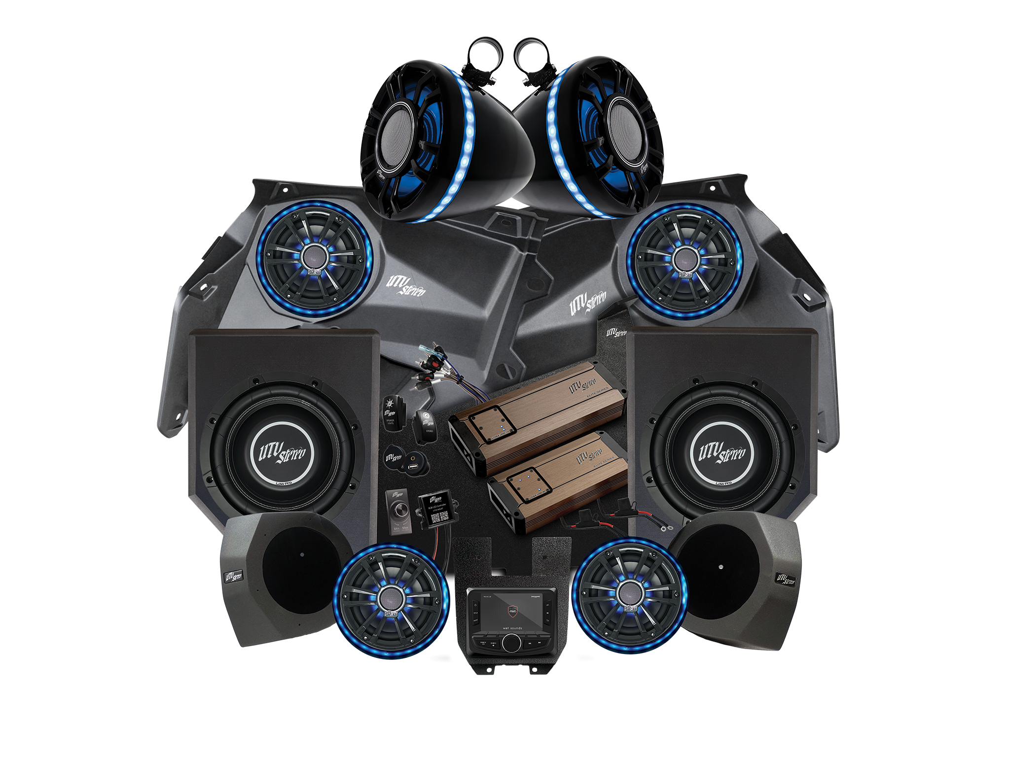 Photo of Can-Am® X3 Elite Series Stage 7 Stereo Kit | UTVS-X3-S7-E by UTV Stereo - Premium Can-Am X3 Stereo Stage Kit for UTVs / Side by Sides