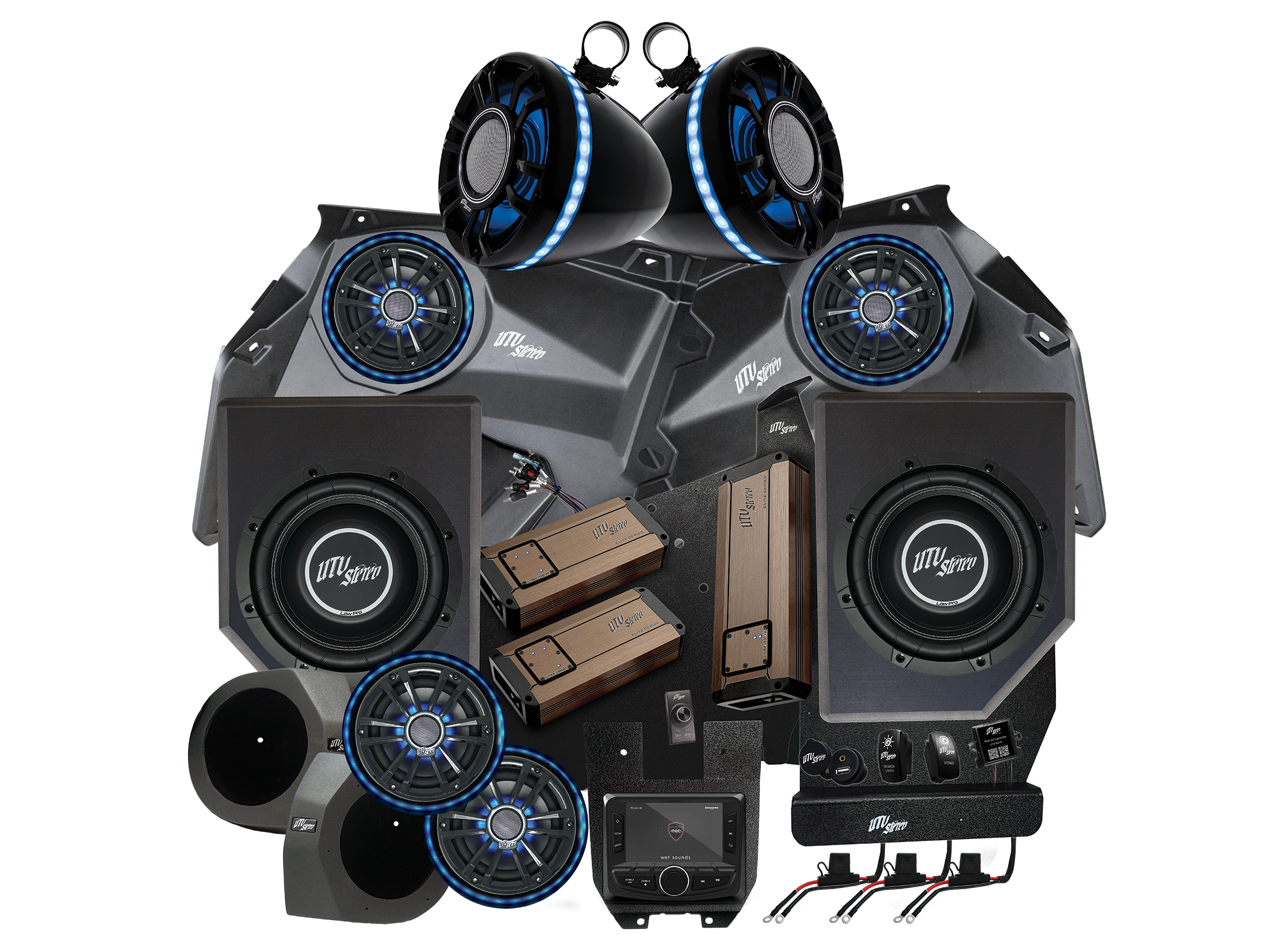 Photo of Can-Am® X3 Elite Series Stage 8 Stereo Kit | UTVS-X3-S8-E by UTV Stereo - Premium Can-Am X3 Stereo Stage Kit for UTVs / Side by Sides