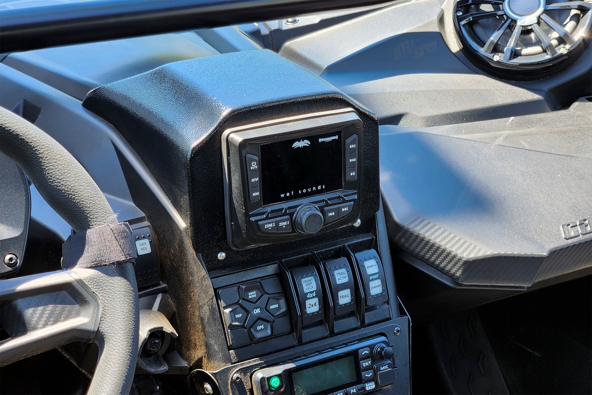 Photo of Can-Am X3 Upper Display Mount | UTVS-X3-HUMT-UP-UNIV by UTV Stereo - Premium Can-Am X3 Upper Display Mount for UTVs / Side by Sides