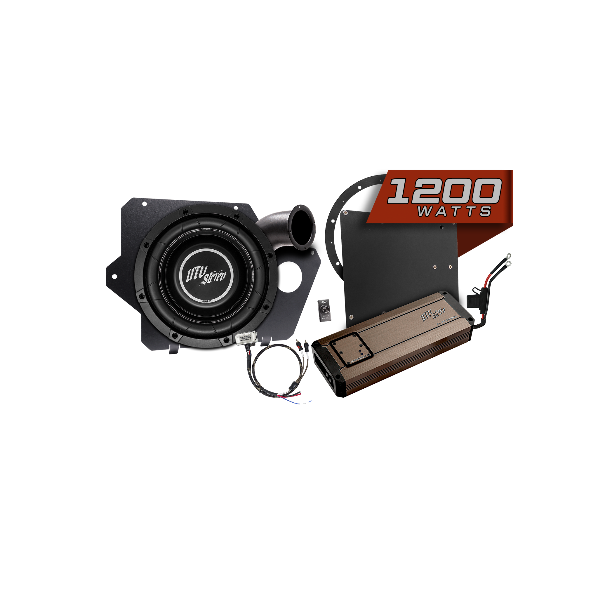 Photo of Polaris® Xpedition 1200W 10" Subwoofer Kit | UTVS-XPD-SUB-1200-1 by UTV Stereo - Premium Xpedition Subwoofer Kit for UTVs / Side by Sides