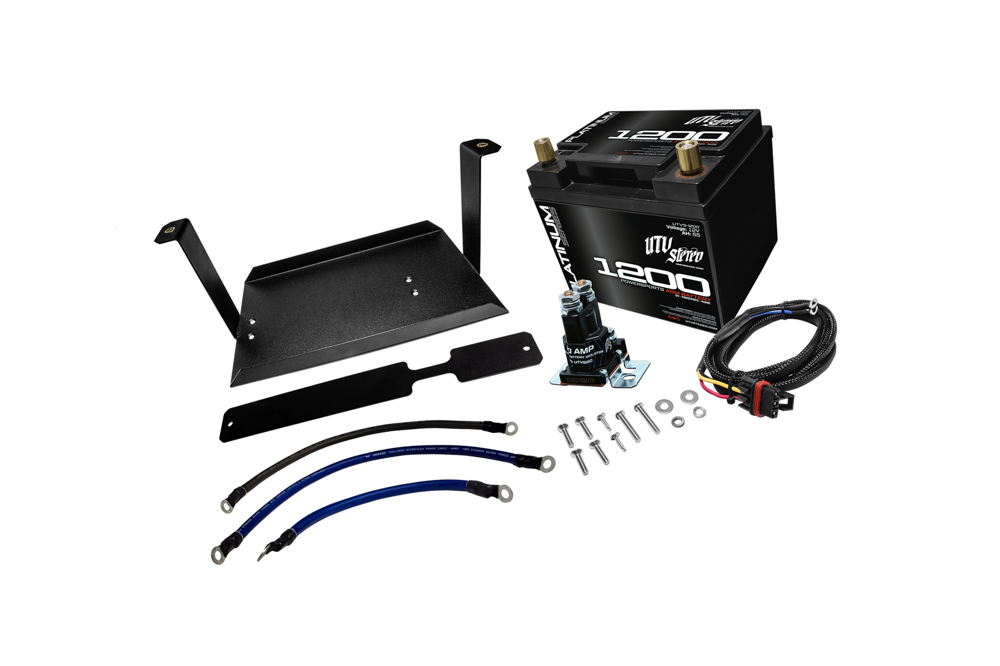 Photo of Polaris Xpedition 2nd Battery Kit | UTVS-XPD-2BATT-KIT by UTV Stereo - Premium Expedition 2nd Battery Kit for UTVs / Side by Sides