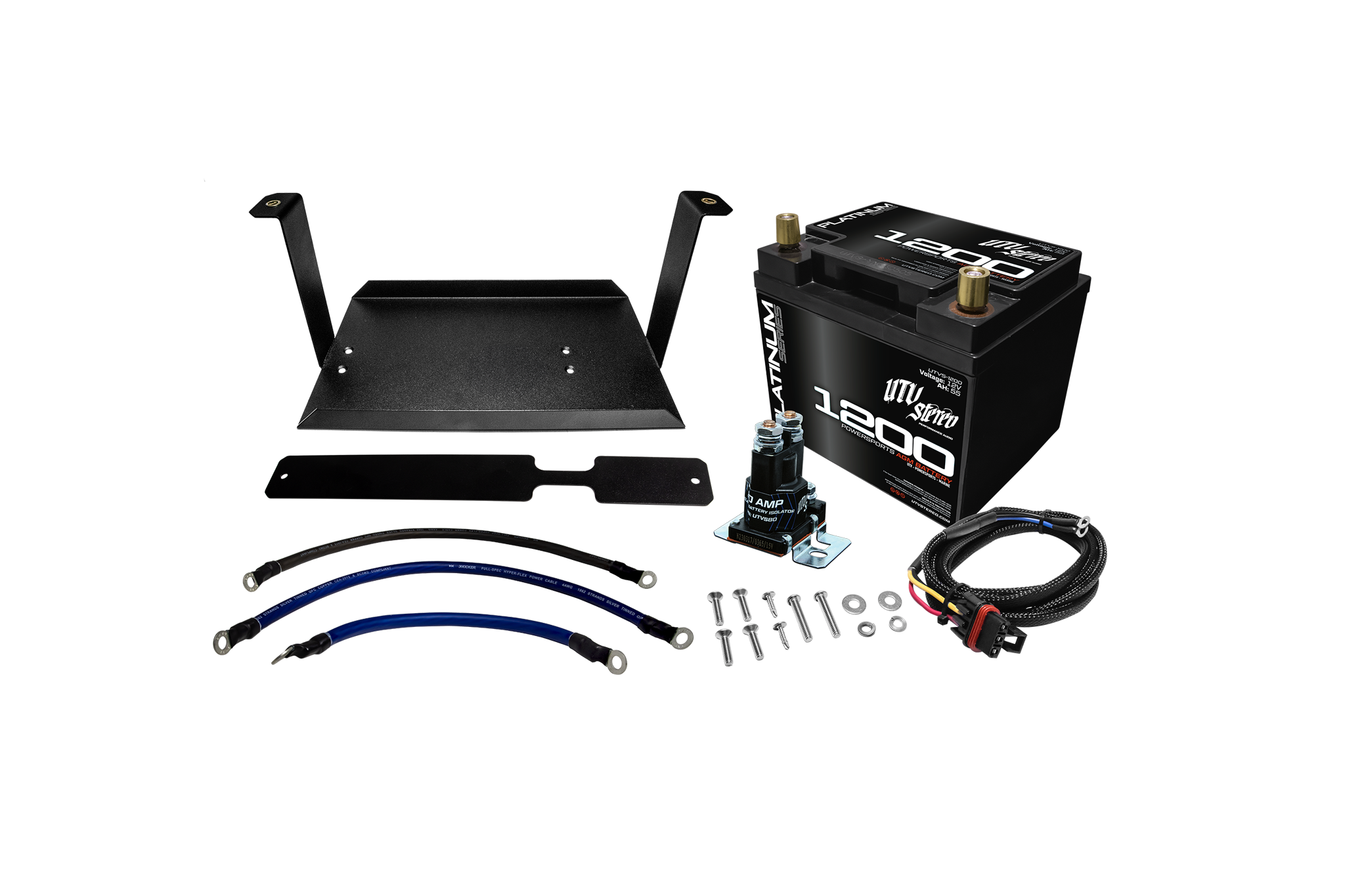 Photo of Polaris Xpedition 2nd Battery Kit | UTVS-XPD-2BATT-KIT by UTV Stereo - Premium Expedition 2nd Battery Kit for UTVs / Side by Sides