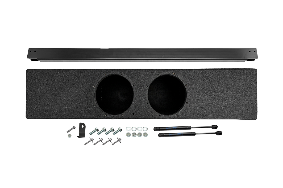 UTV Stereo Polaris Xpedition Rear Dual 10" Subwoofer Enclosure Kit