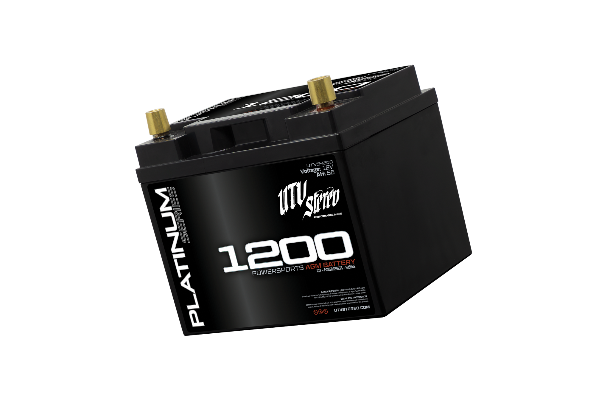Photo of Platinum Series AGM 1200 Battery | UTVS-1200 by UTV Stereo - Premium Powersports AGM Battery for UTVs / Side by Sides