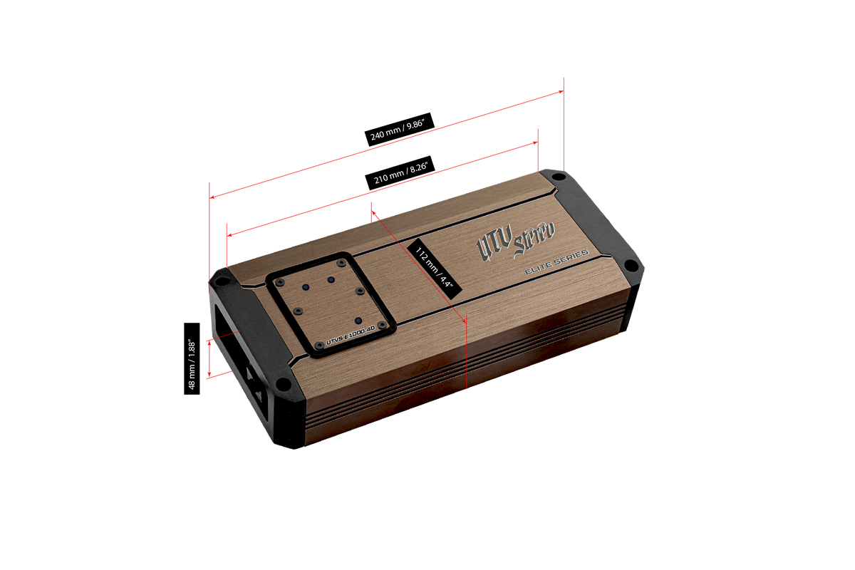 UTV Stereo Elite Series 1000W 4-Channel Amplifier