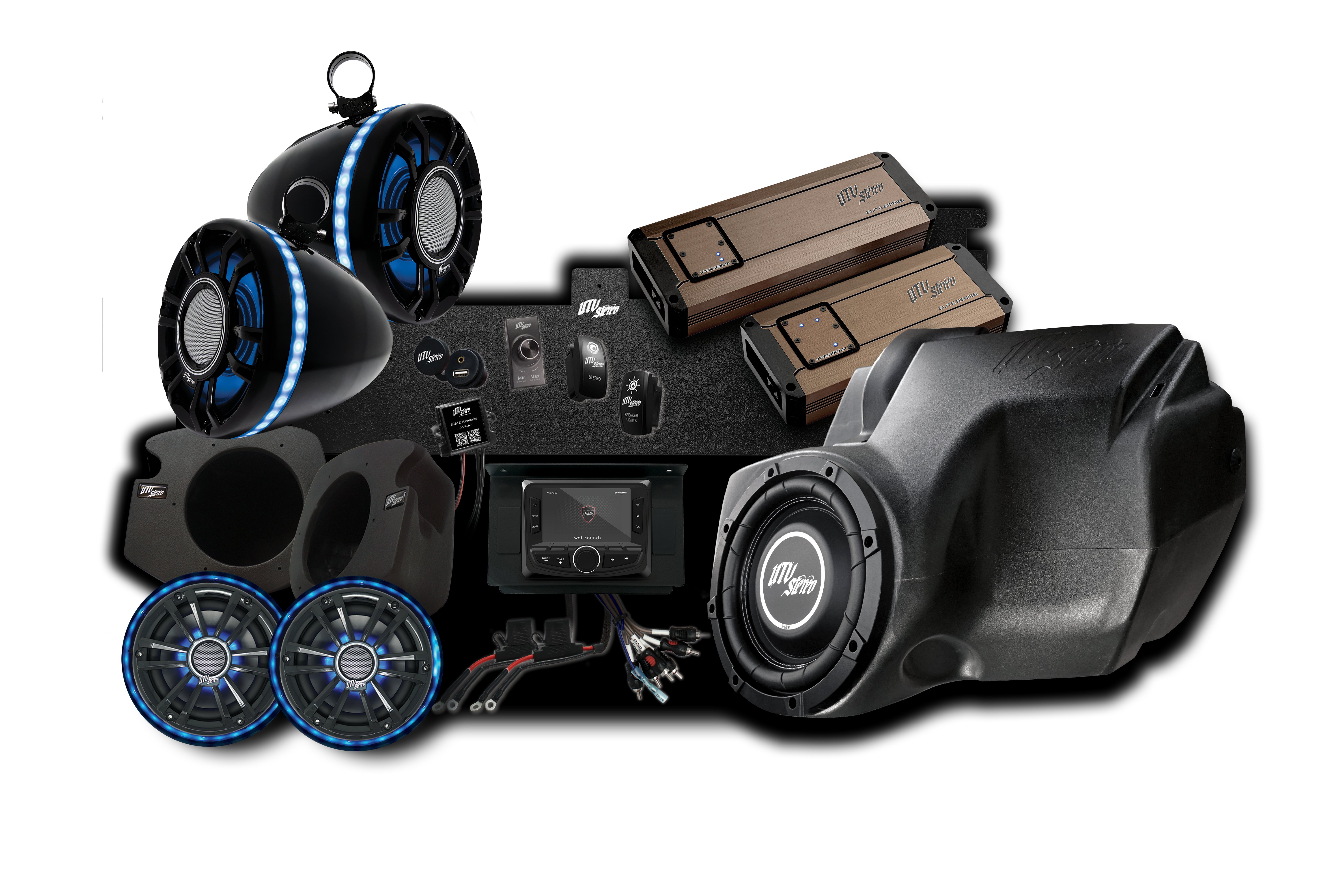 Photo of RZR® Elite Series Stage 7 Stereo Kit | UTVS-RZR-S7-E by UTV Stereo - Premium Polaris RZR Stereo Kit for UTVs / Side by Sides