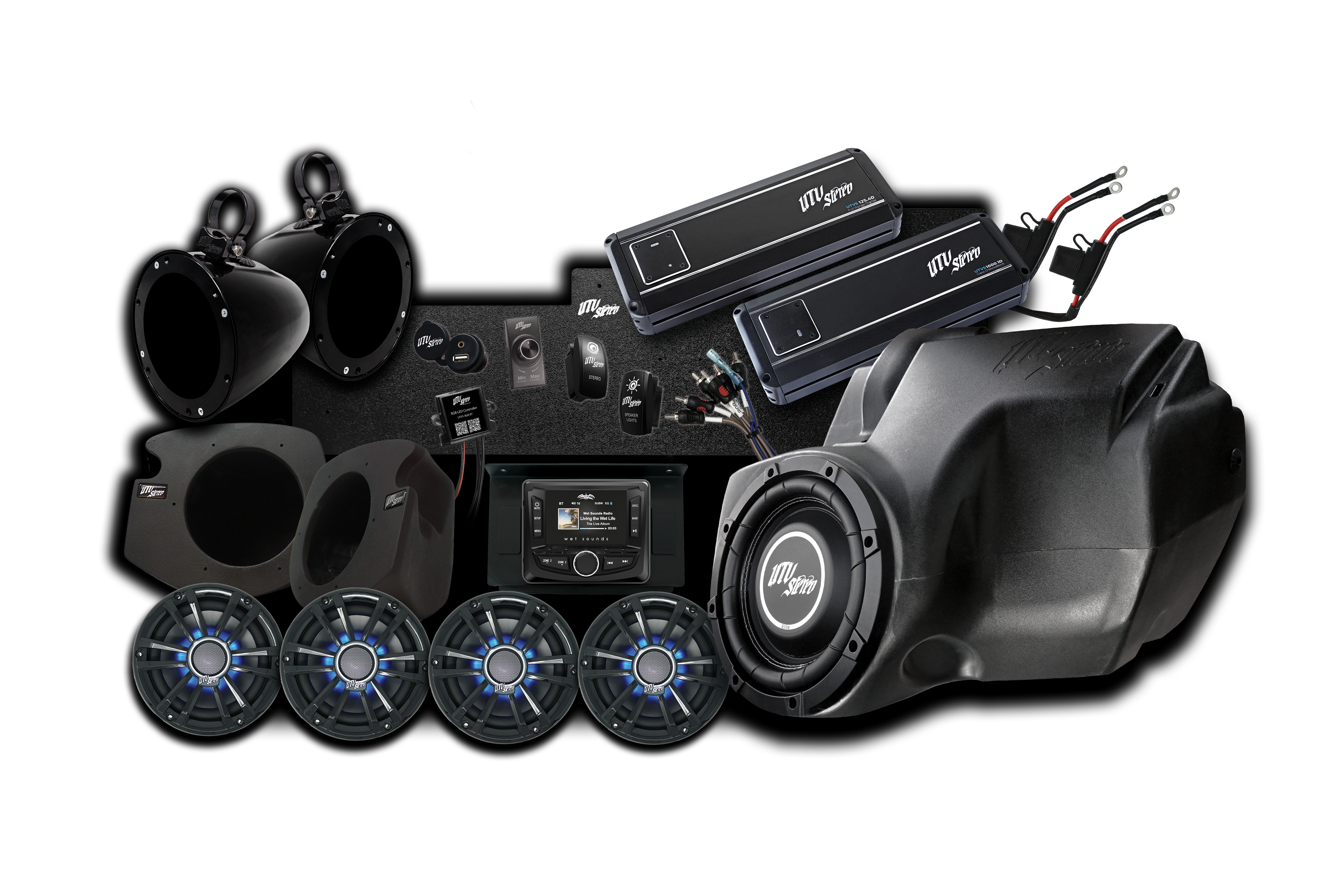 Photo of RZR® Signature Series Stage 7 Stereo Kit | UTVS-RZR-S7-S by UTV Stereo - Premium Polaris RZR Stage Kit for UTVs / Side by Sides
