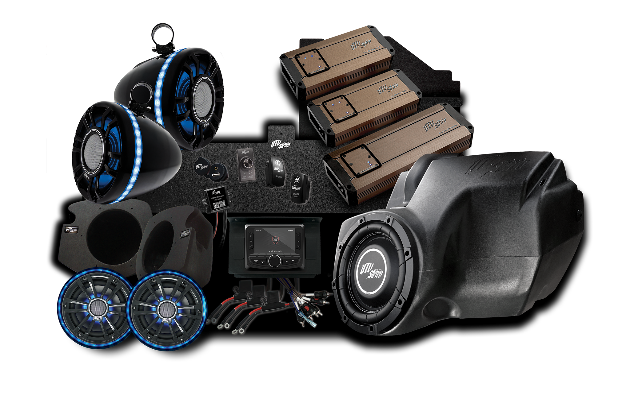 Photo of RZR® Elite Series Stage 8 Stereo Kit | UTVS-RZR-S8-E by UTV Stereo - Premium Polaris RZR Stereo Kit for UTVs / Side by Sides