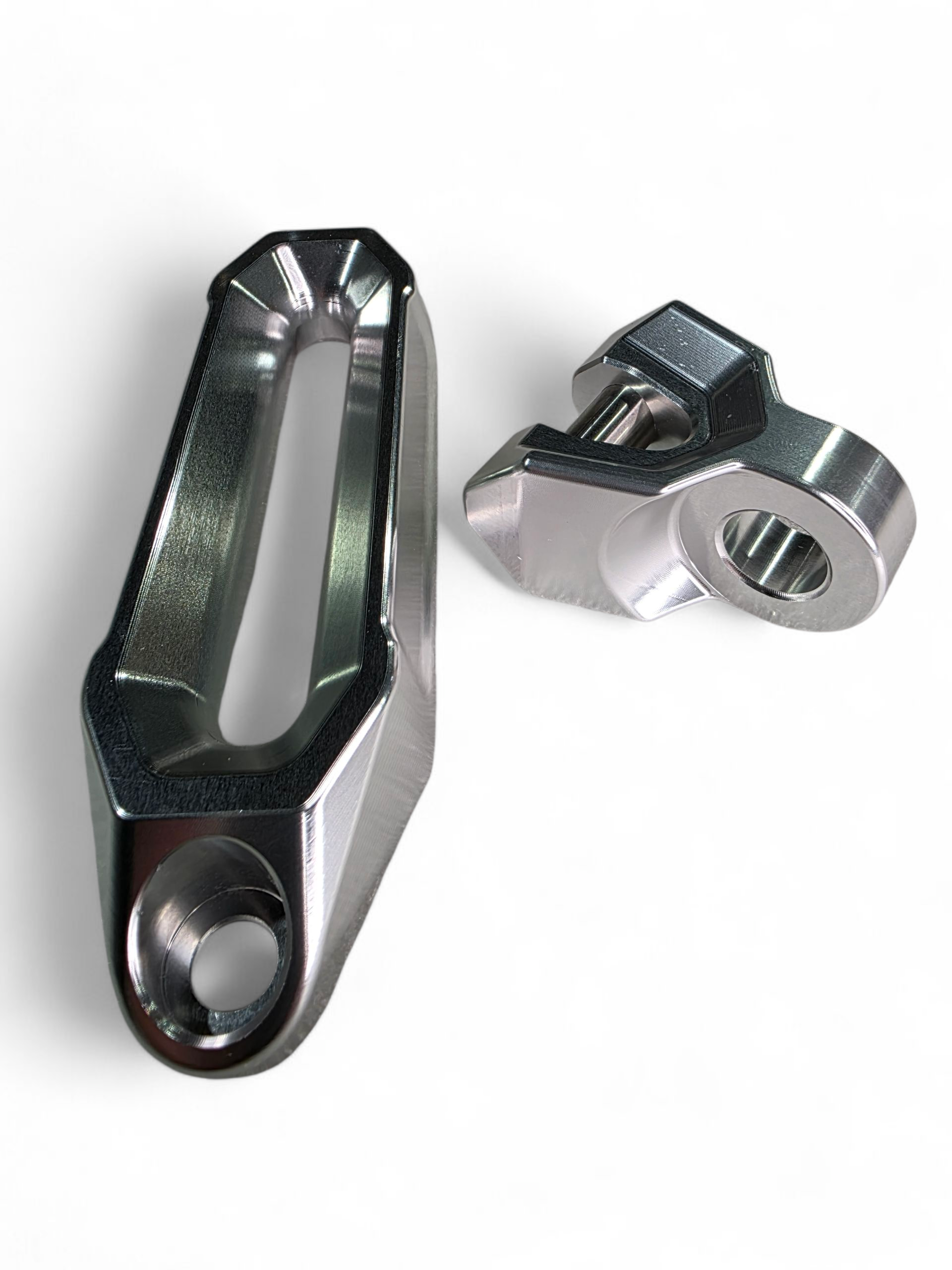 Photo of Winch Hawse Fairlead and Hook Combo (Clear) by Elektric Offroad - Premium for UTVs / Side by Sides