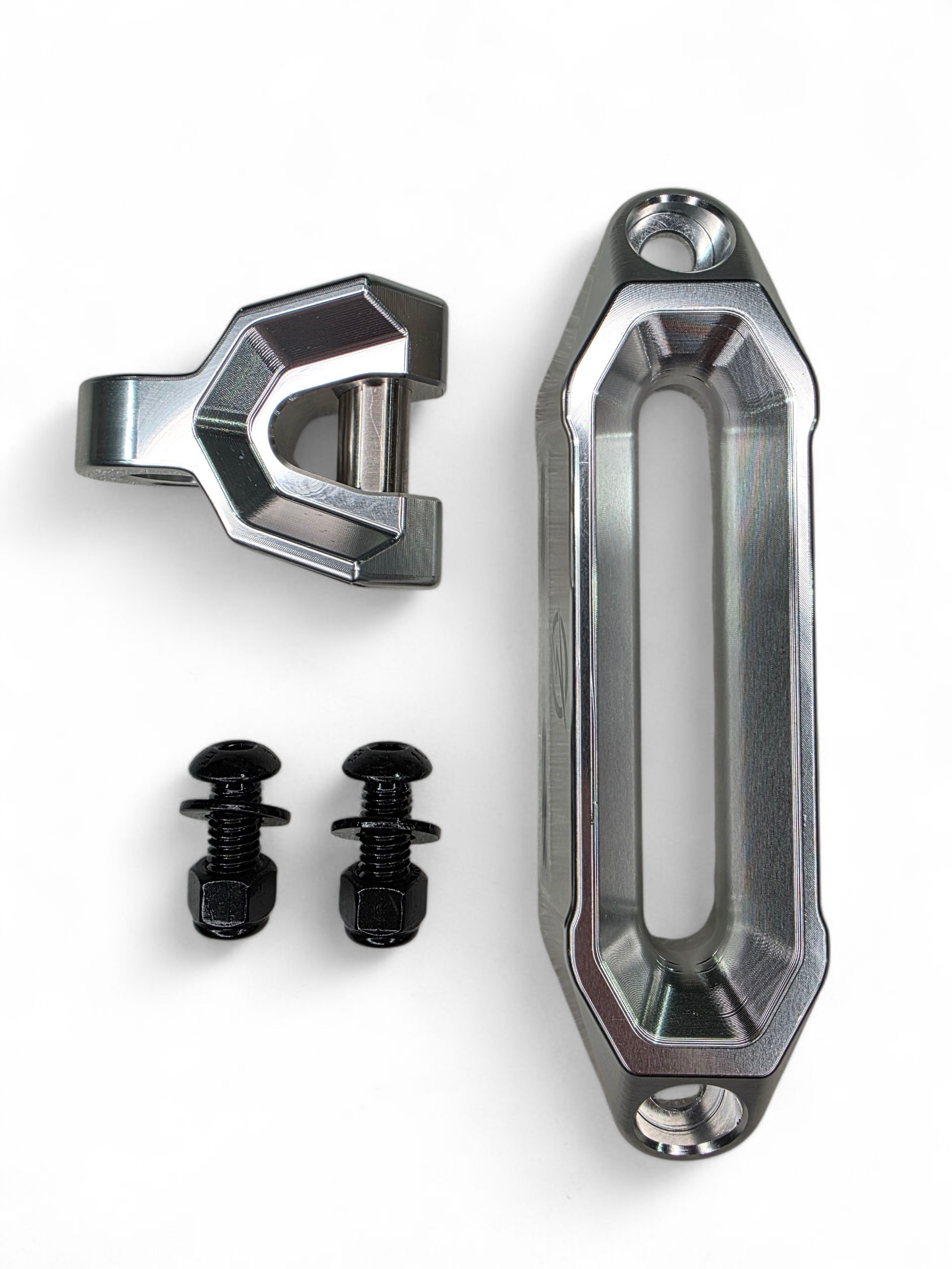 Photo of Winch Hawse Fairlead and Hook Combo (Clear) by Elektric Offroad - Premium for UTVs / Side by Sides