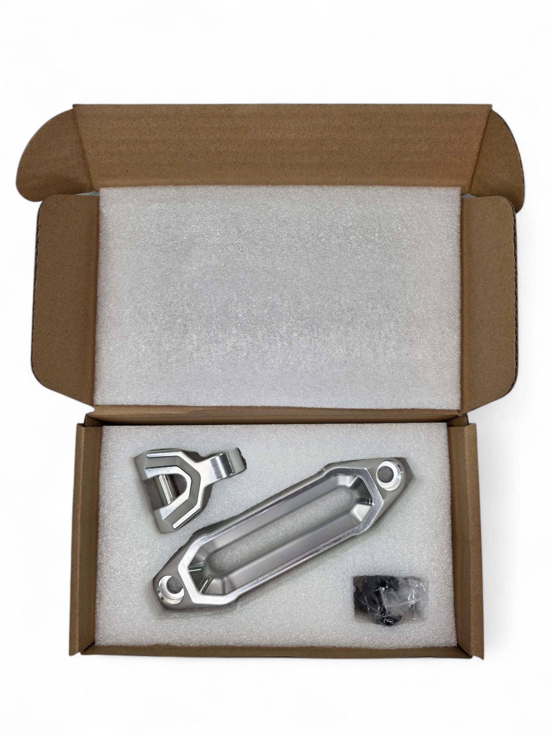 Photo of Winch Hawse Fairlead and Hook Combo (Clear) by Elektric Offroad - Premium for UTVs / Side by Sides