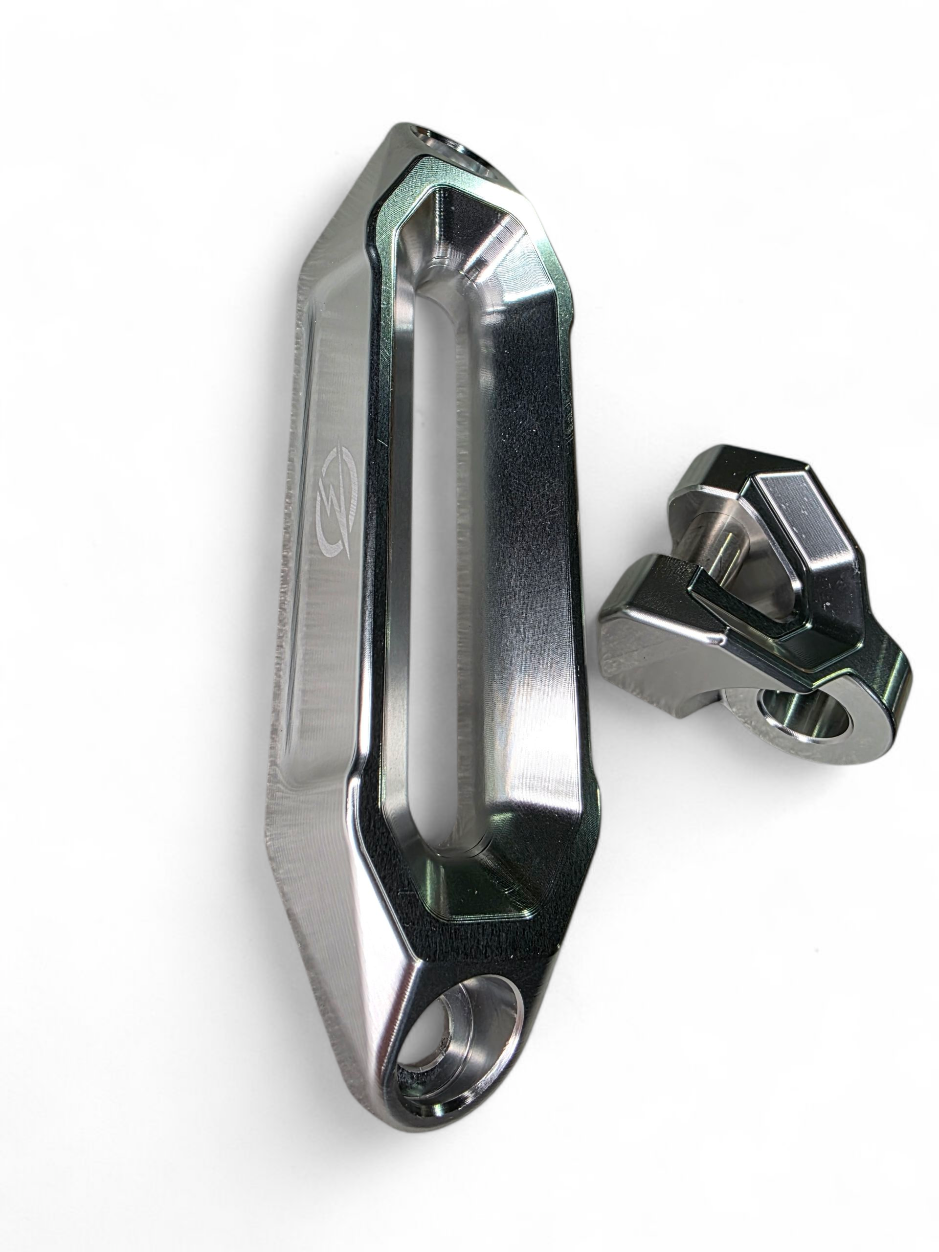 Photo of Winch Hawse Fairlead and Hook Combo (Clear) by Elektric Offroad - Premium for UTVs / Side by Sides