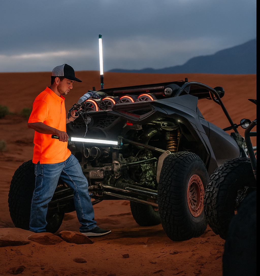 Photo of 16FT Lead For Work Light by Marshin Whips - Premium Electrical for UTVs / Side by Sides