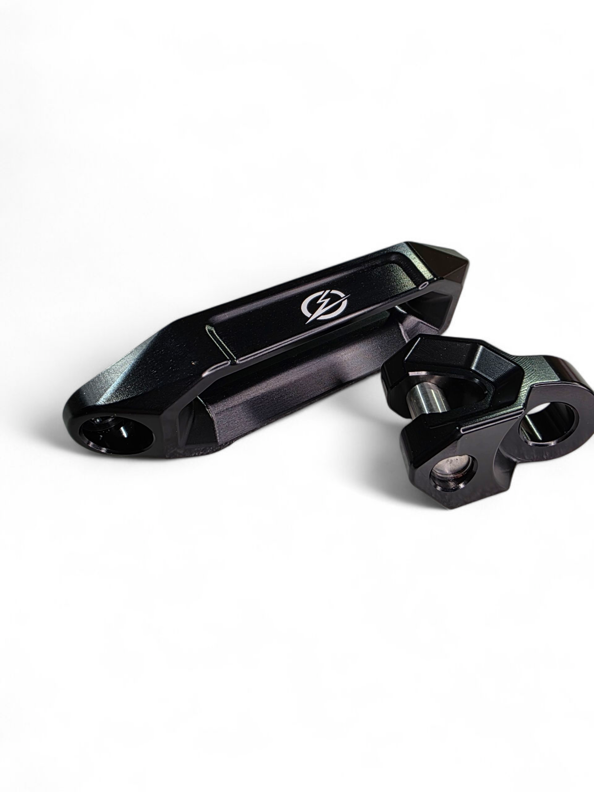 Photo of Elektric Offroad Designs UTV Winch Fairlead and Hook (Black) by Elektric Offroad - Premium UTV Winch Fairlead and Hook Black for UTVs / Side by Sides