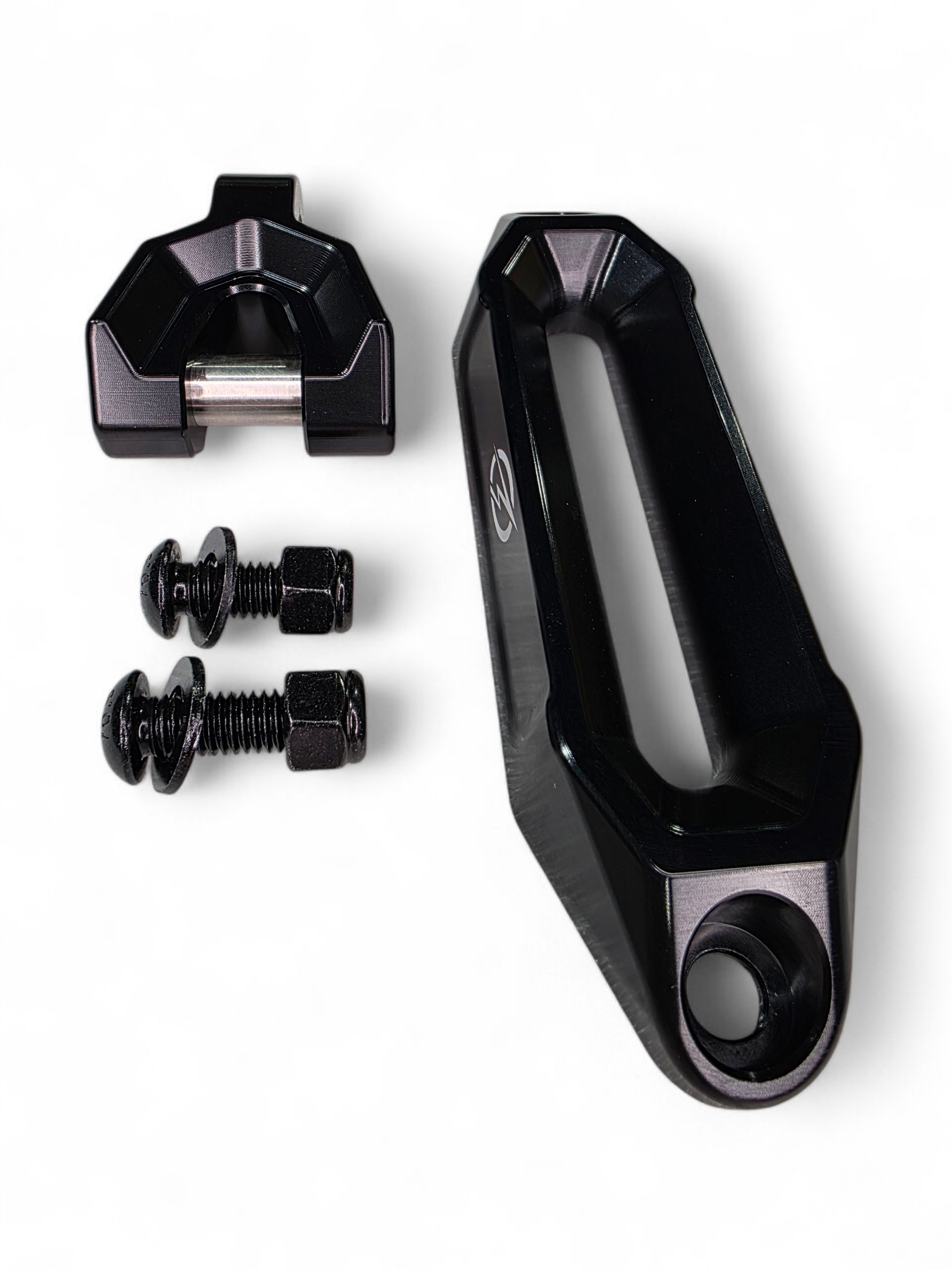 Photo of Elektric Offroad Designs UTV Winch Fairlead and Hook (Black) by Elektric Offroad - Premium UTV Winch Fairlead and Hook Black for UTVs / Side by Sides