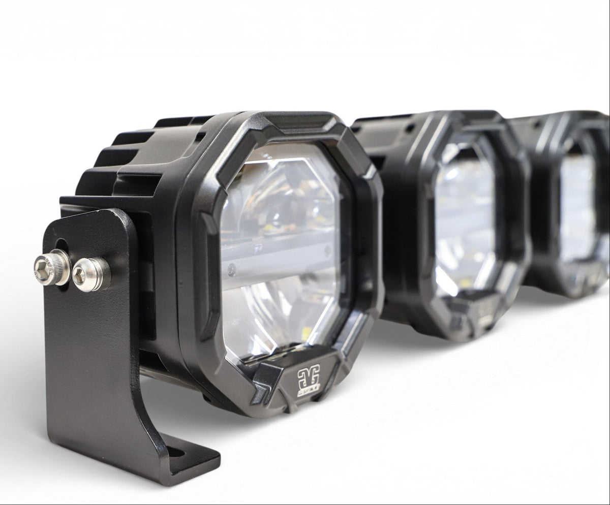 3 Light U-Con Interlocking Off Road LED Pod With Amber or White DRL Running Light
