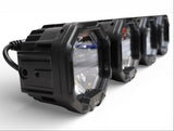 7 Light U-Con Interlocking Off Road LED Pod With Amber or White DRL Running Light