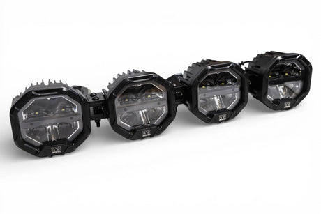 4 Light U-Con Interlocking Off Road LED Pod With Amber or White DRL Running Light