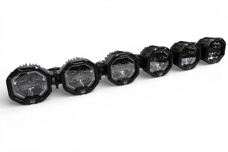 6 Light U-Con Interlocking Off Road LED Pod With Amber or White DRL Running Light