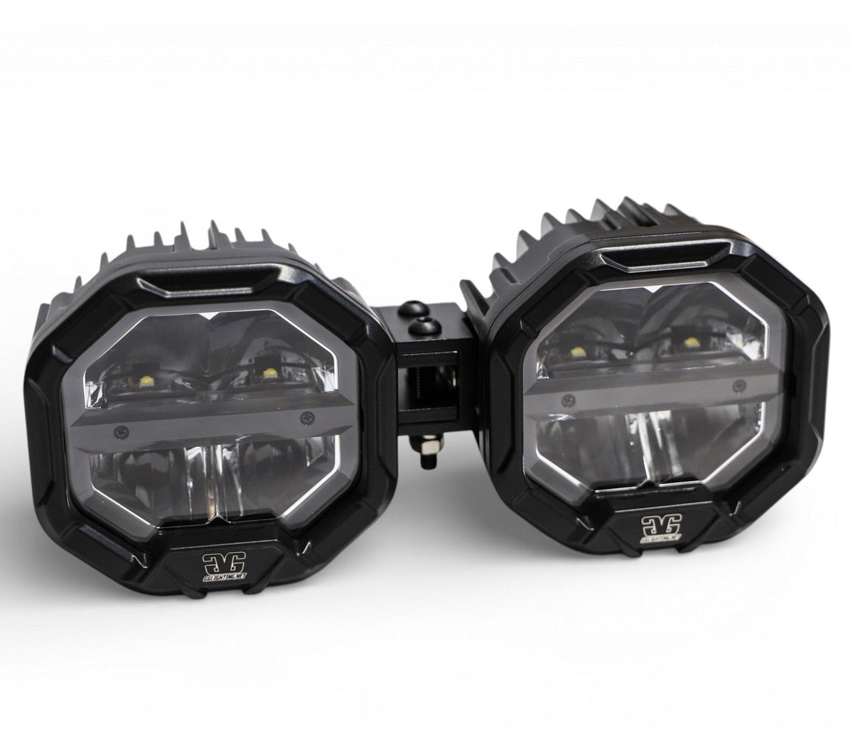 2 Light U-Con Interlocking Off Road LED Pod With Amber or White DRL Running Light